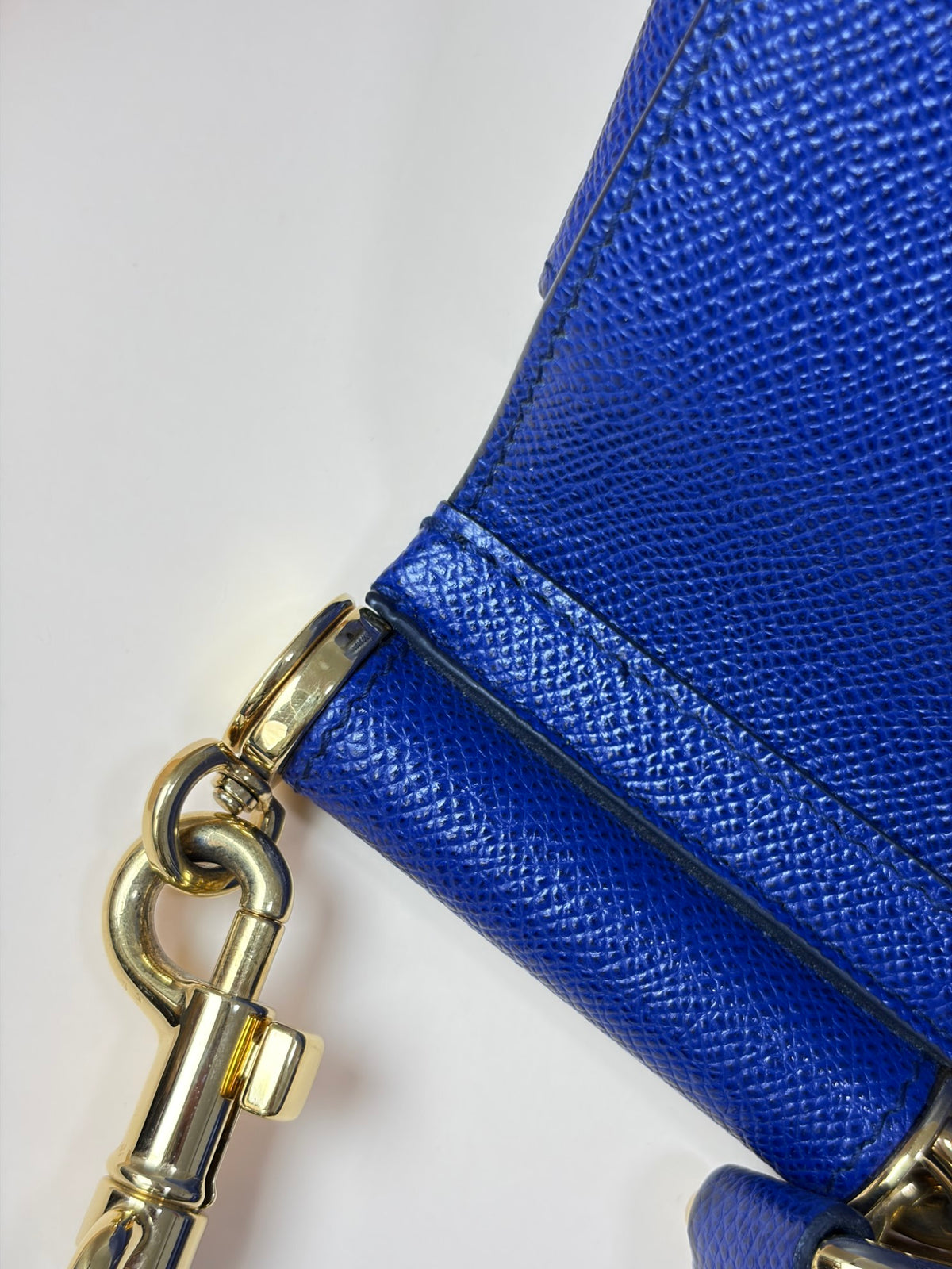 Dolce & Gabbana blue Sicily maxi Dauphine calfskin Bag