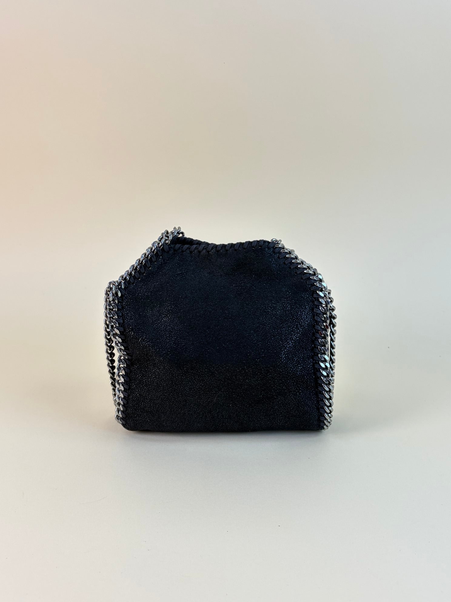 Stella McCartney black Falabella tiny tote bag