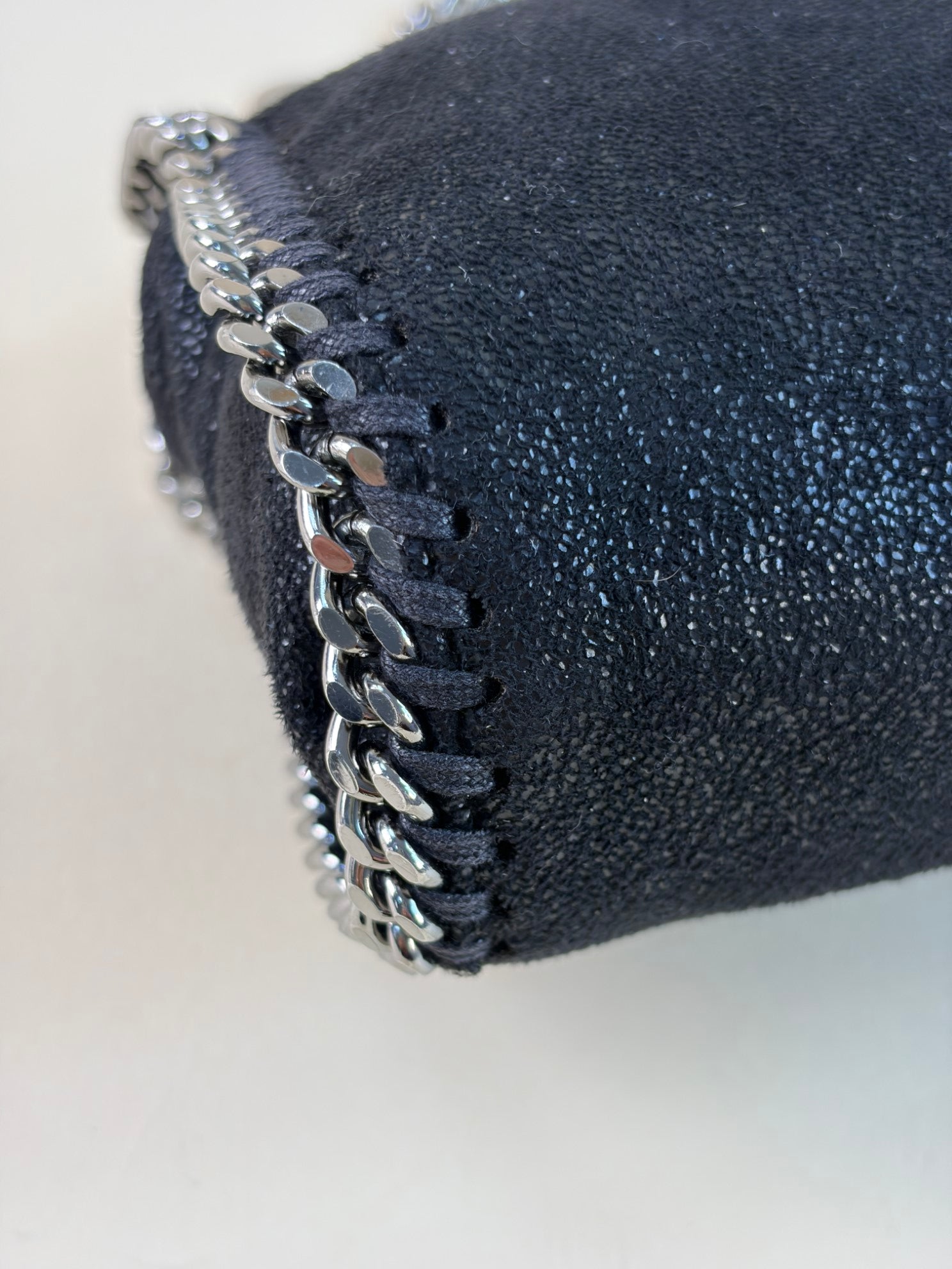 Stella McCartney black Falabella tiny tote bag
