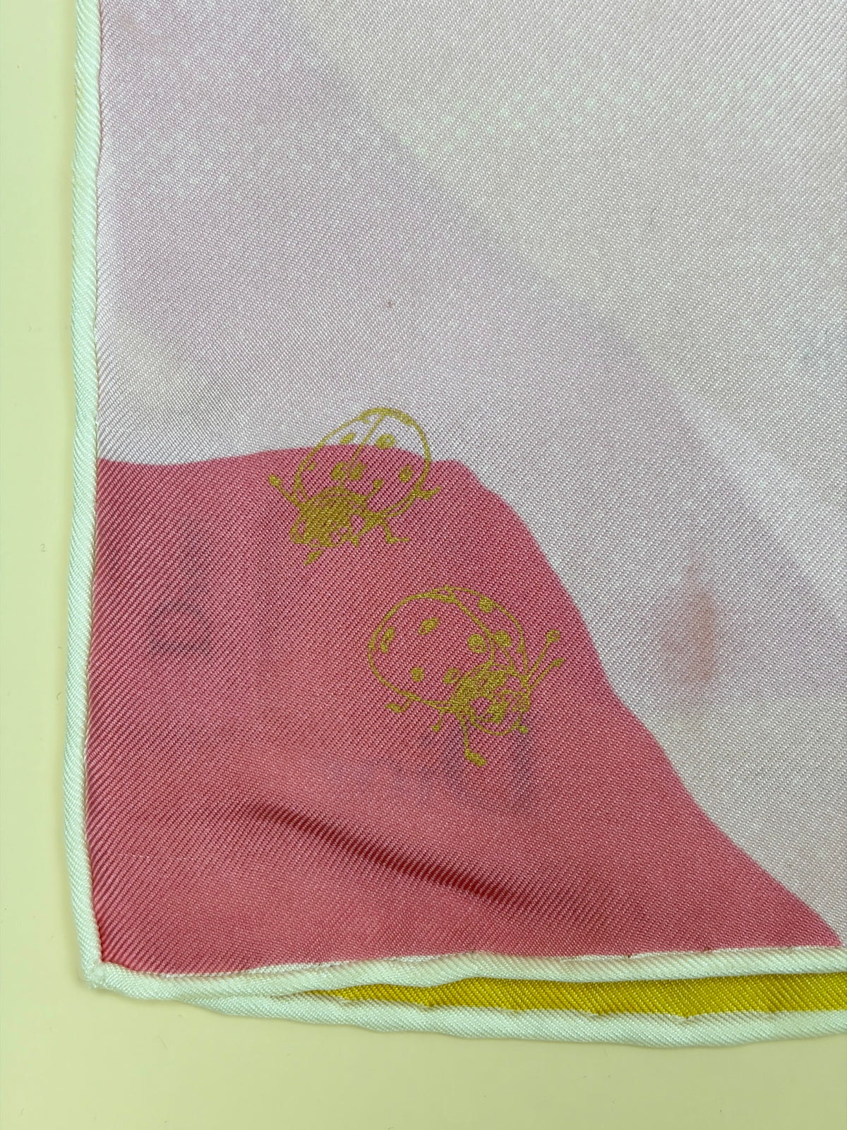 Dior multicolor butterfly printed square silk scarf