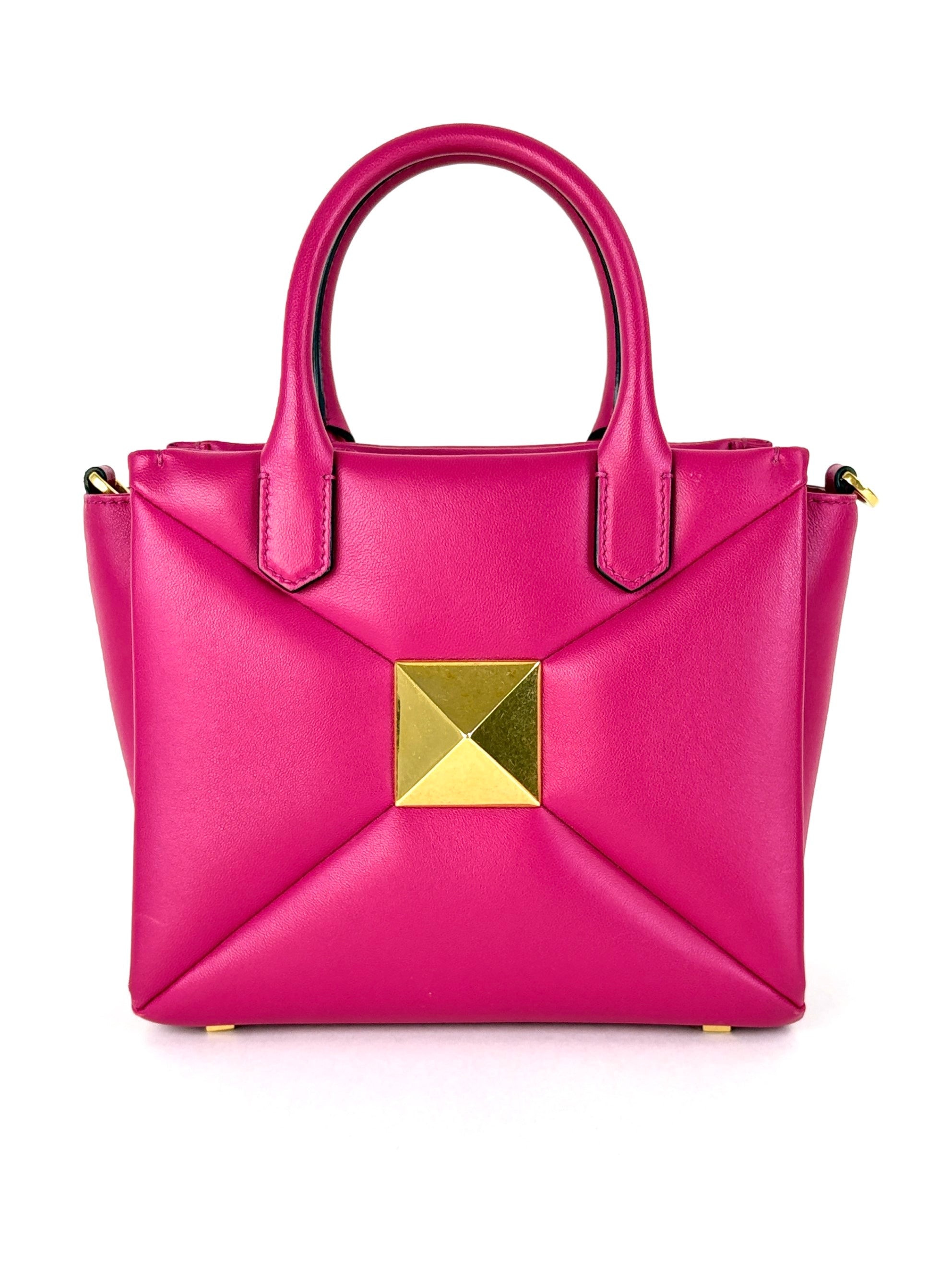 Valentino one stud small top handle hot pink