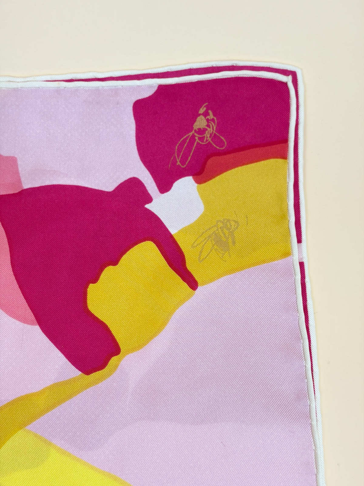 Dior multicolor butterfly printed square silk scarf