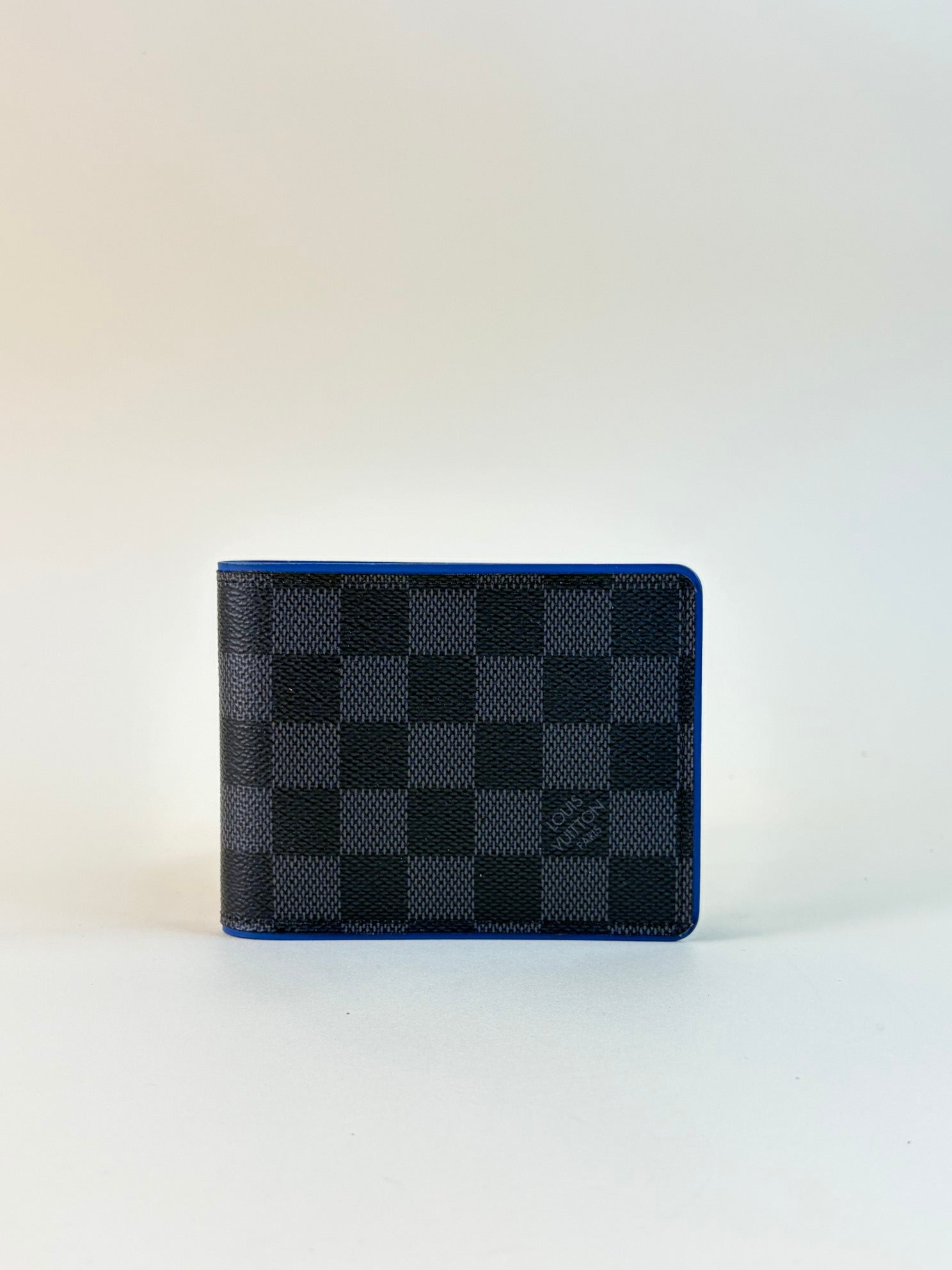 Louis Vuitton damier graphite blue multiple wallet