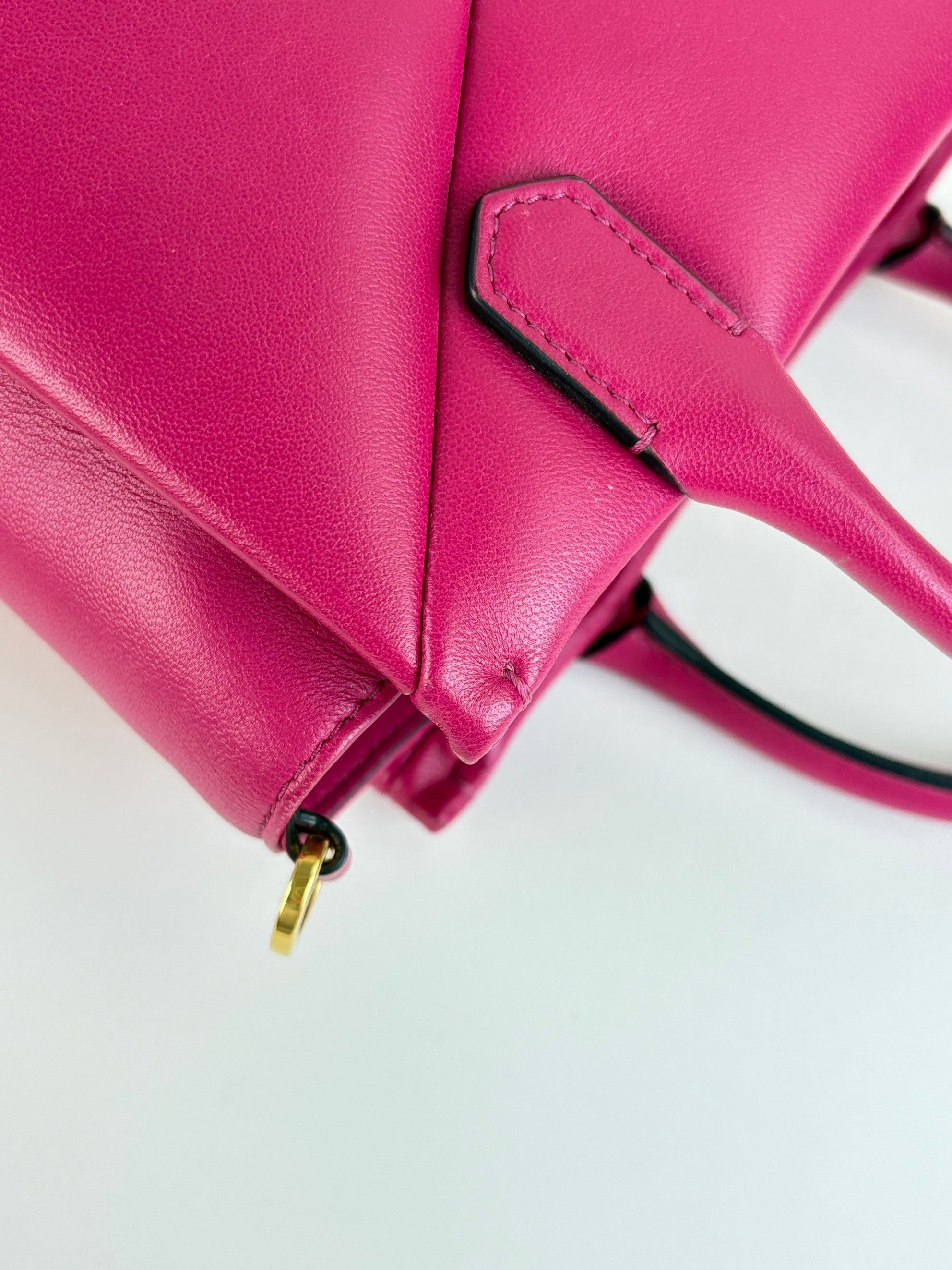 Valentino one stud small top handle hot pink
