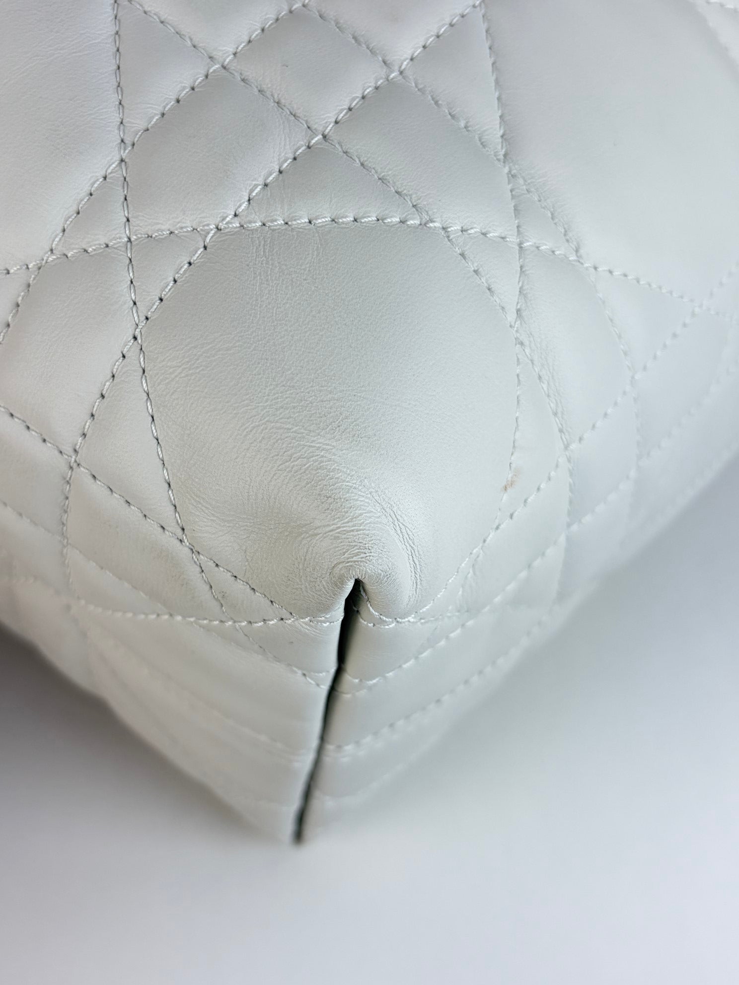Christian Dior latte macro carnage bonjours vertical bag