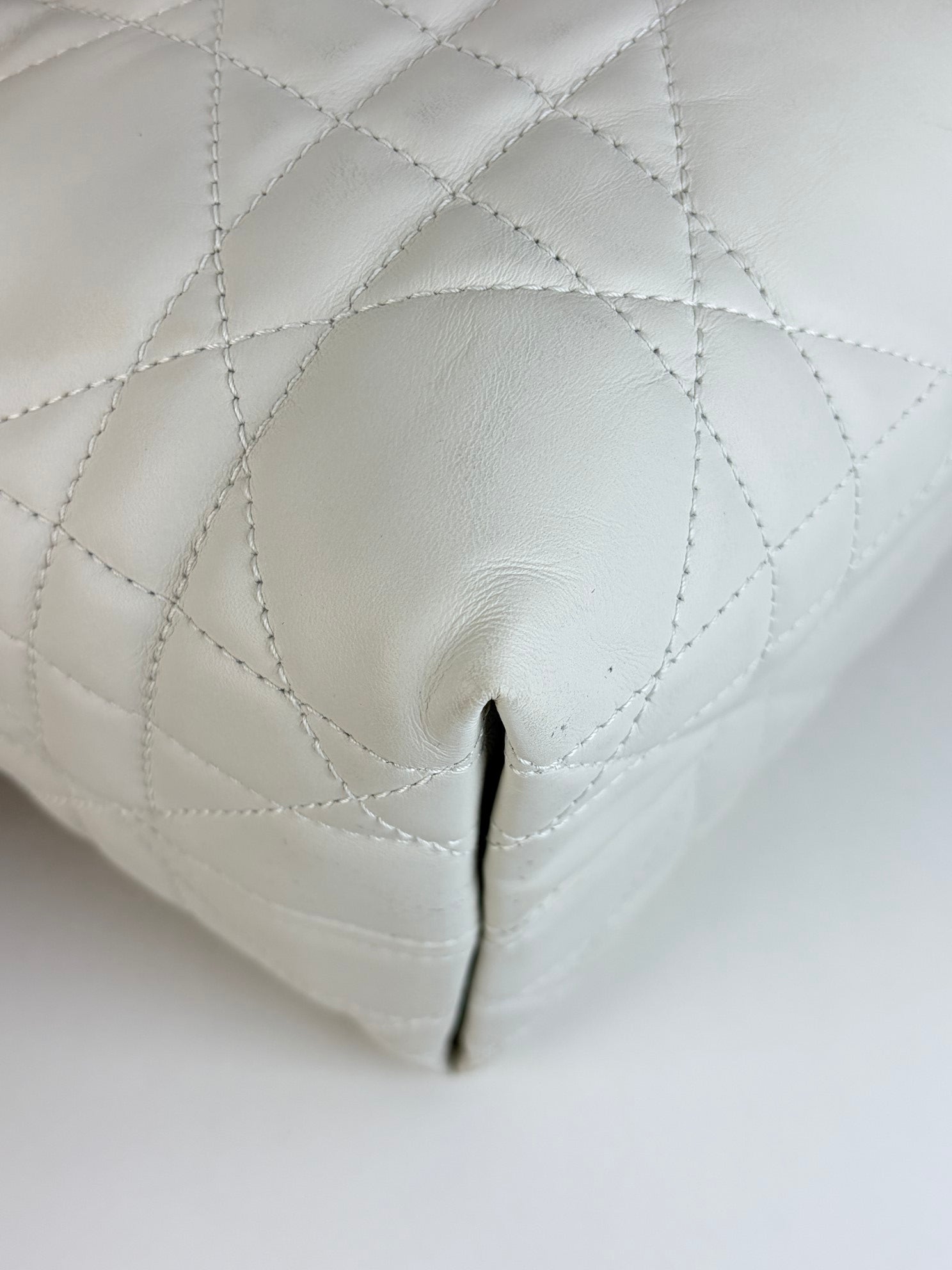Christian Dior latte macro carnage bonjours vertical bag