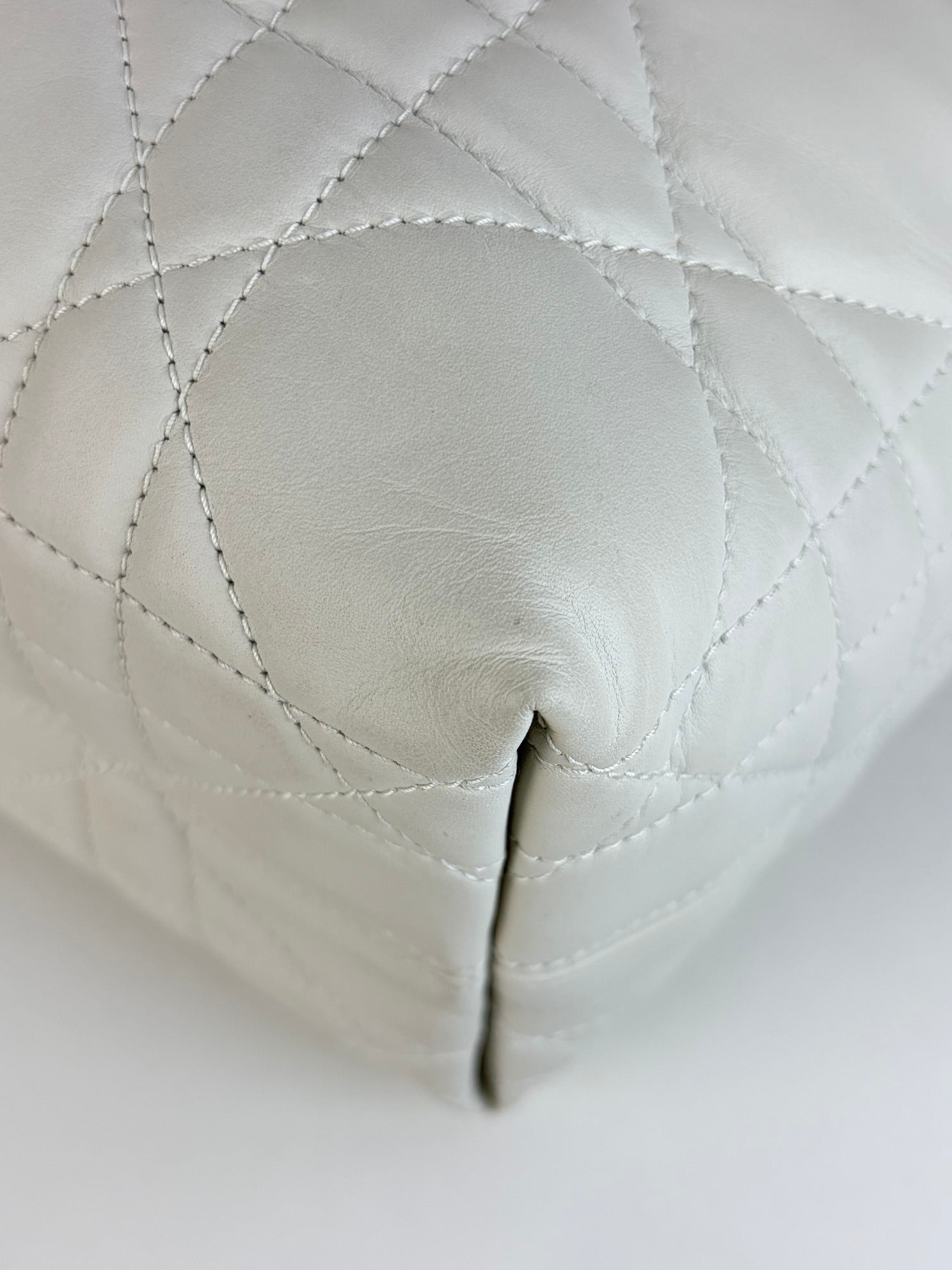 Christian Dior latte macro carnage bonjours vertical bag