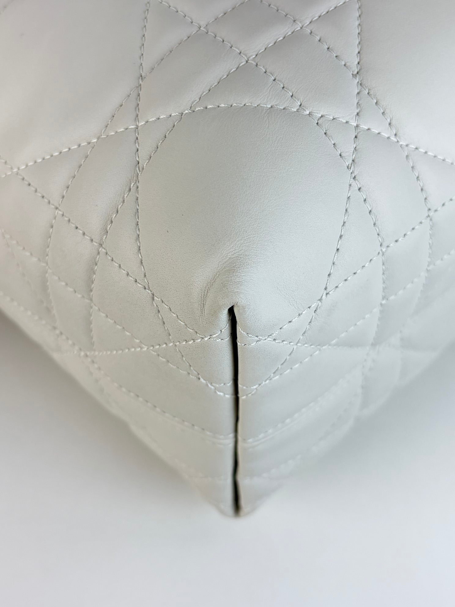 Christian Dior latte macro carnage bonjours vertical bag