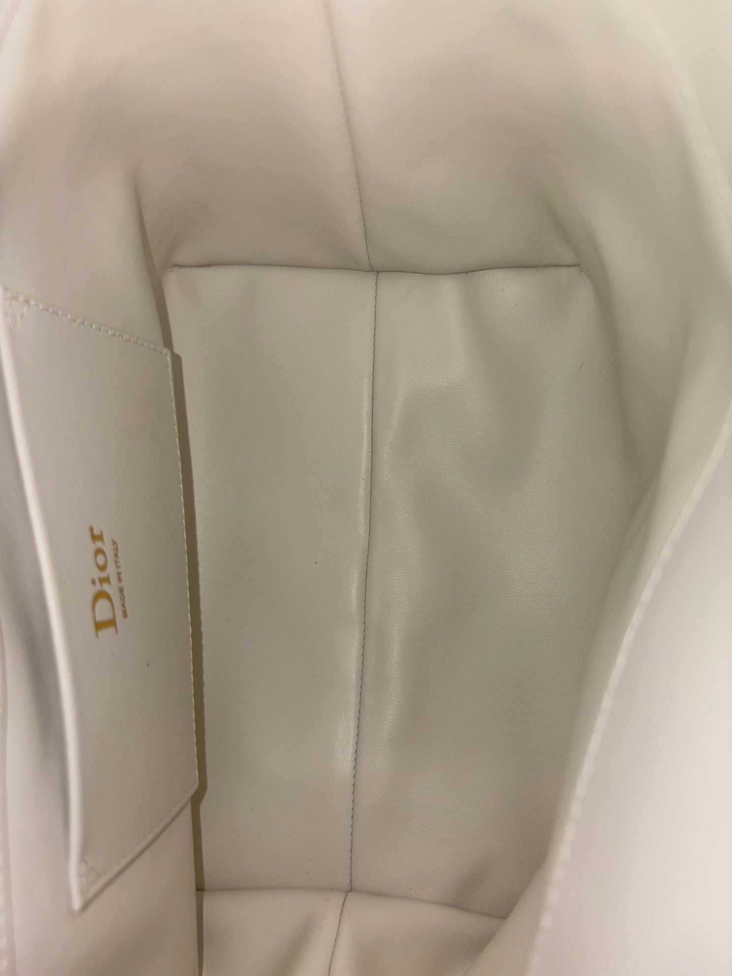 Christian Dior latte macro carnage bonjours vertical bag