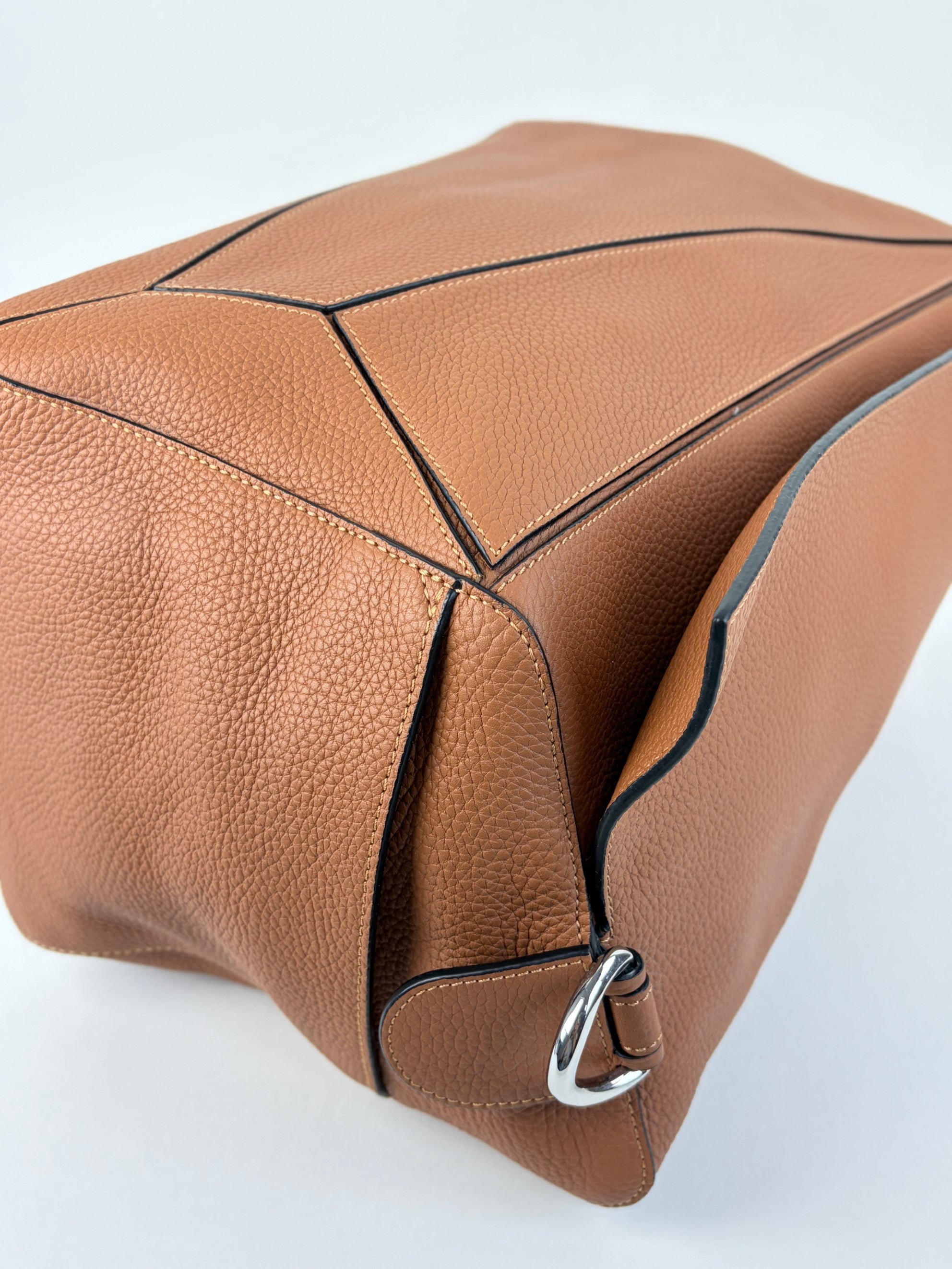 Loewe brown calfskin XL large classic puzzle bag