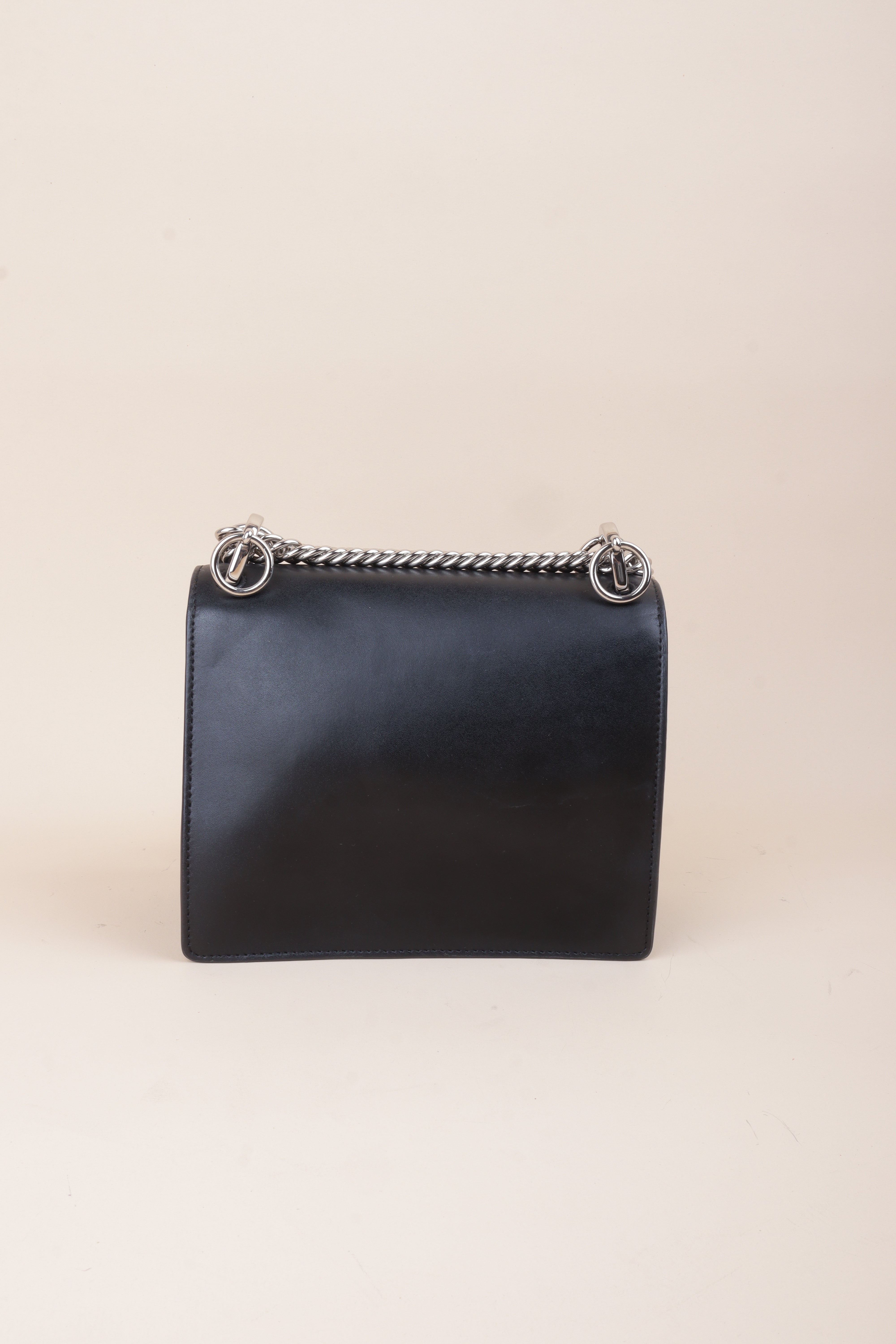 Fendi Black Mini Kan I Chain Shoulder Bag