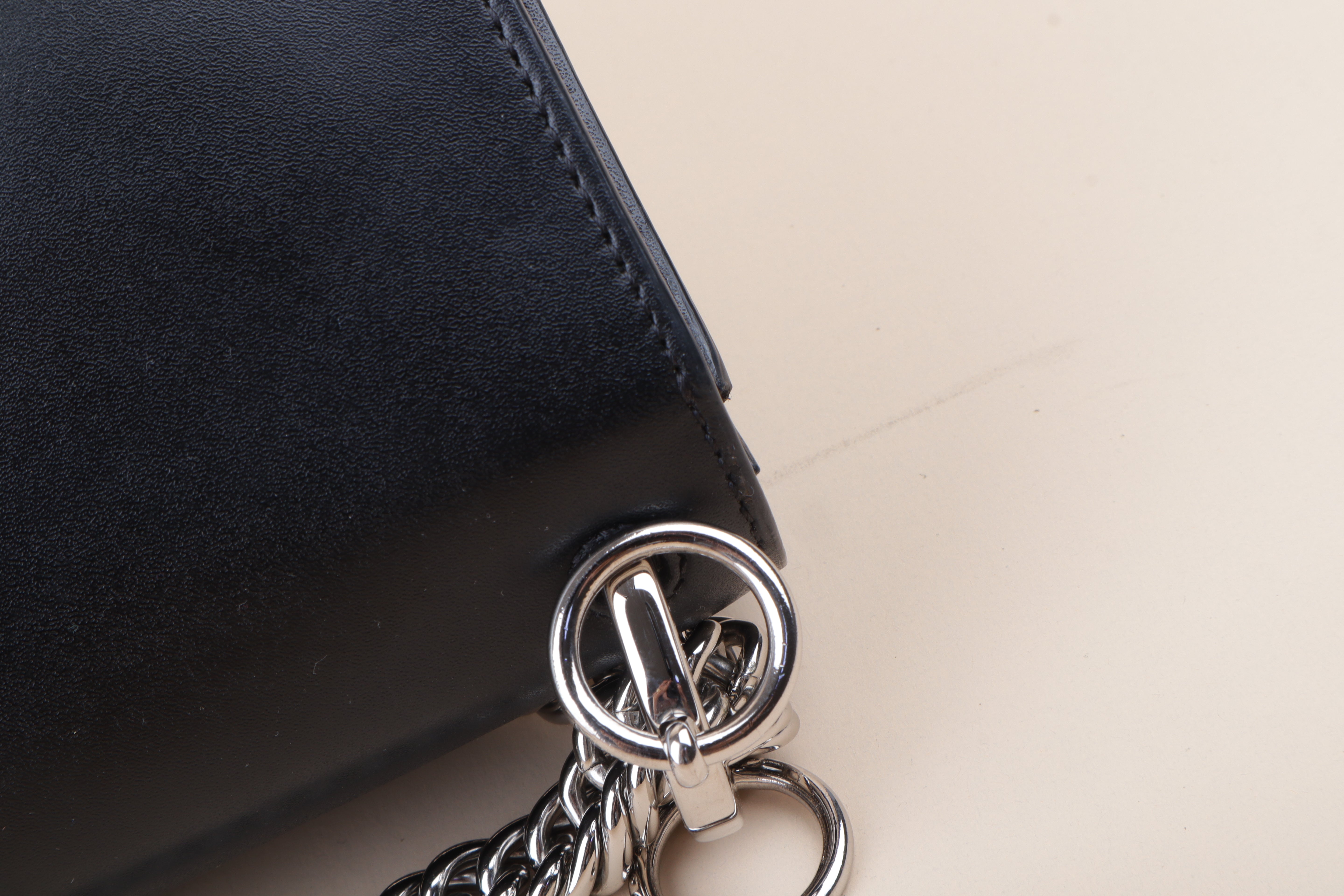 Fendi Black Mini Kan I Chain Shoulder Bag