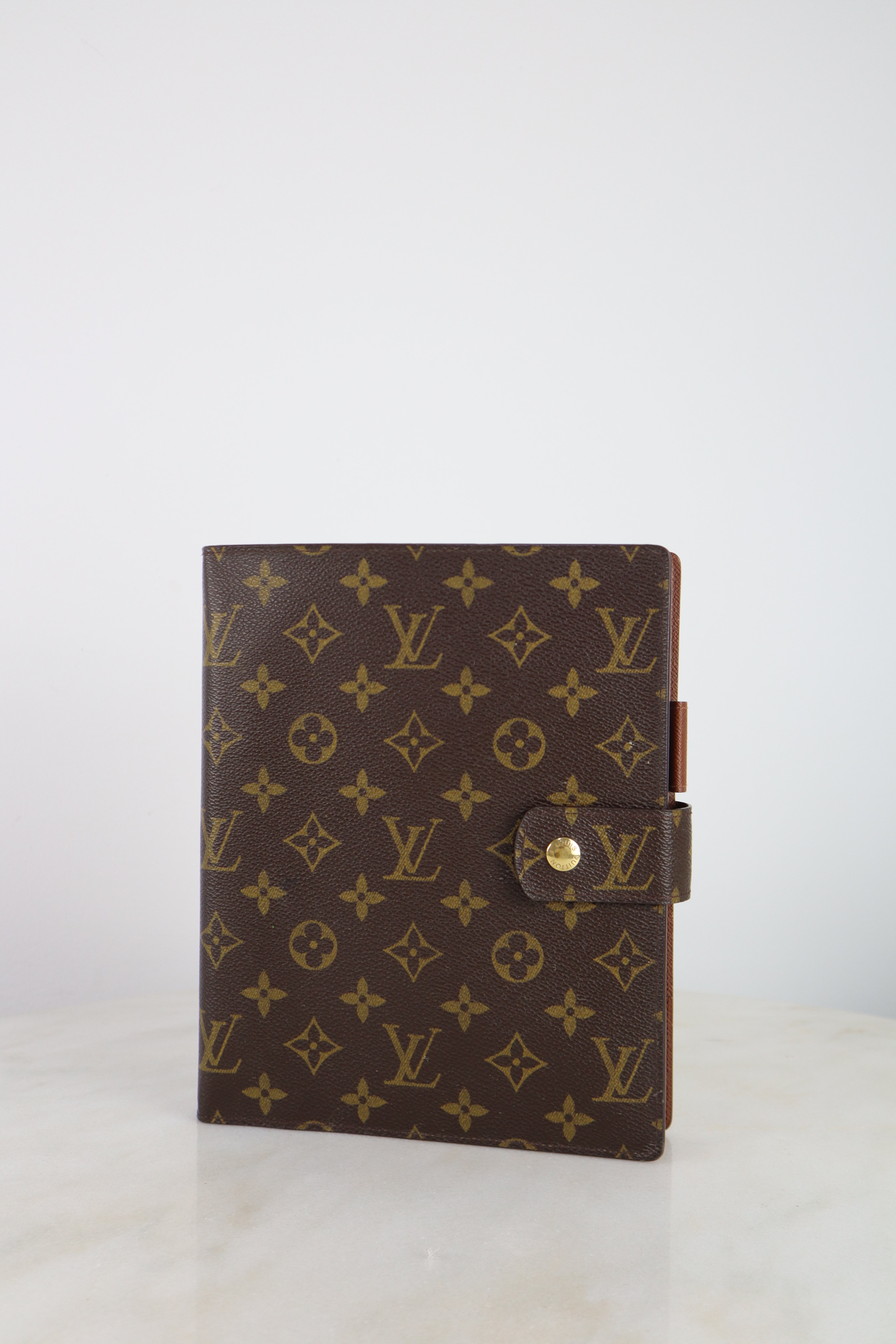 Louis Vuitton Monogram Large Note Book Ring GM Agenda Cover