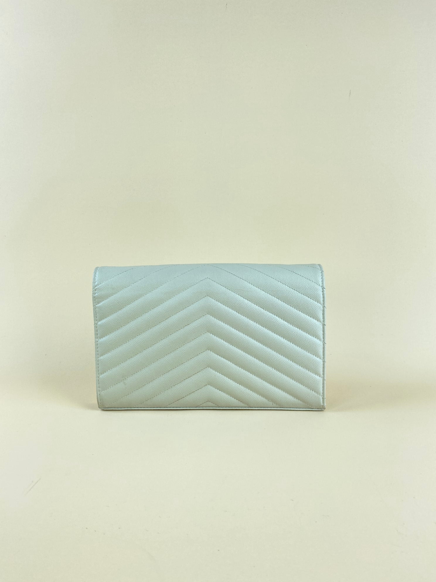 YSL Off White Classic Cassandre Chain Wallet