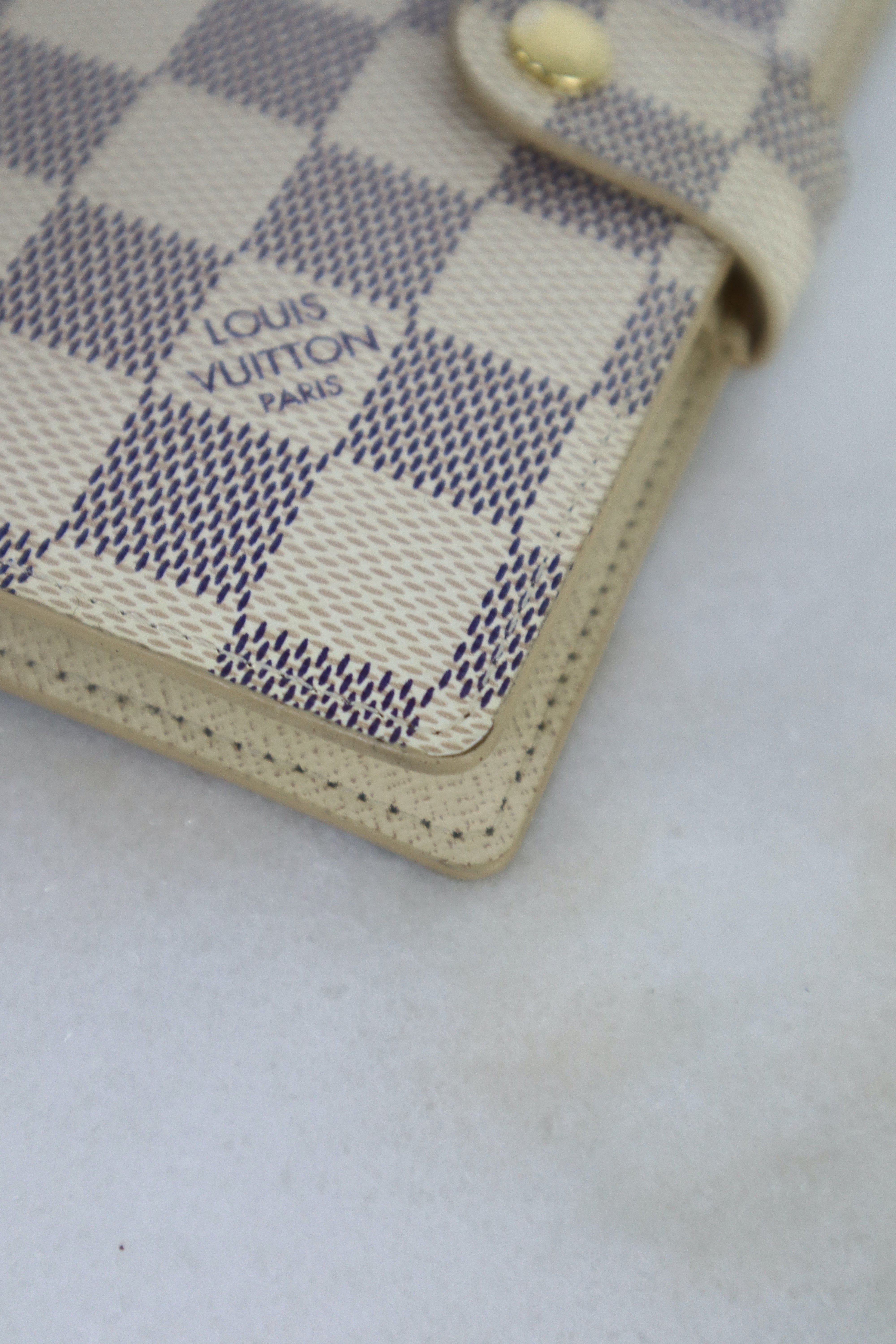 Louis Vuitton Damier Azur Note Book Ring PM Agenda Cover