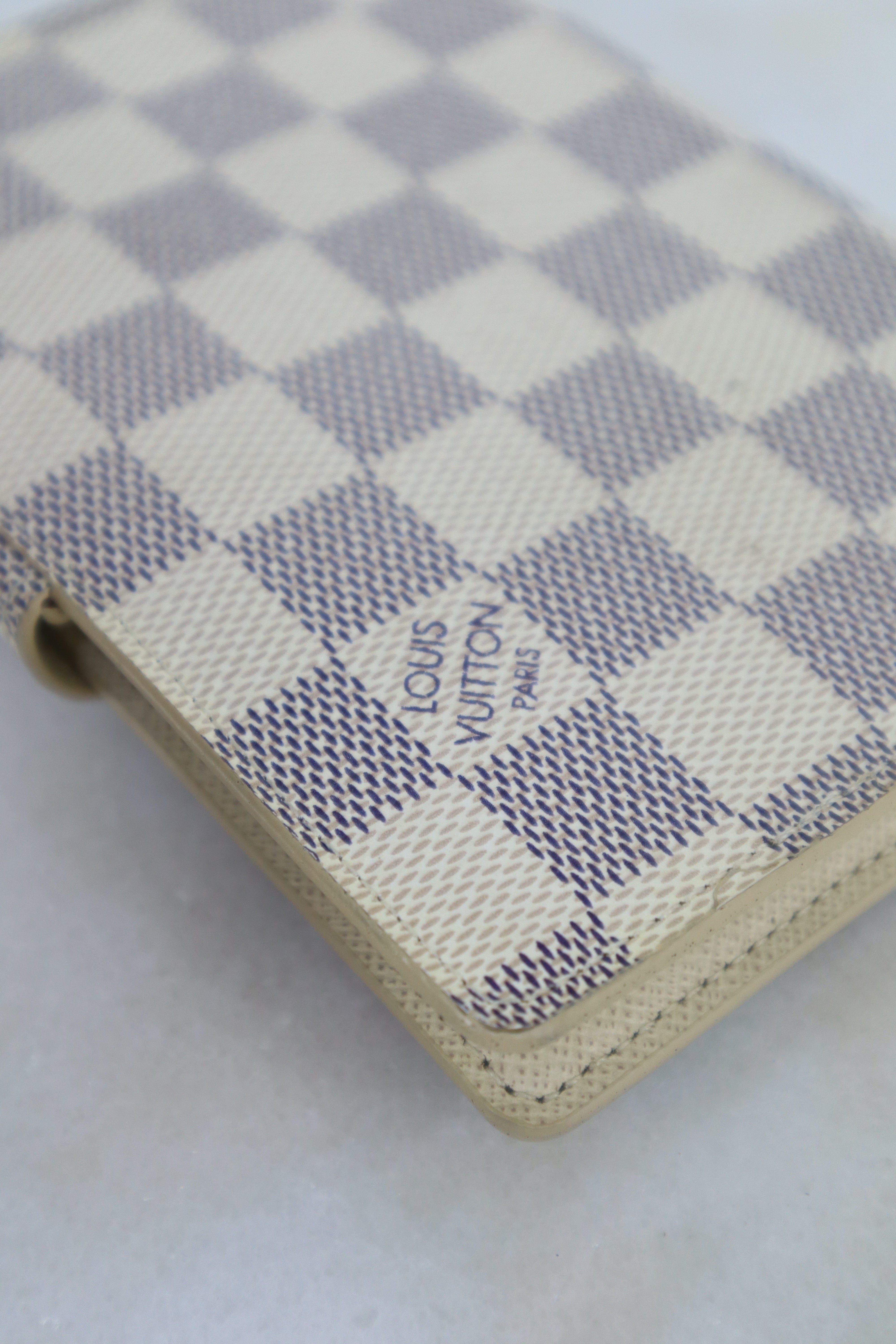 Louis Vuitton Damier Azur Note Book Ring PM Agenda Cover