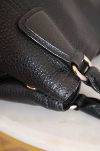 Prada Black Vitello Daino Shoulder Bag