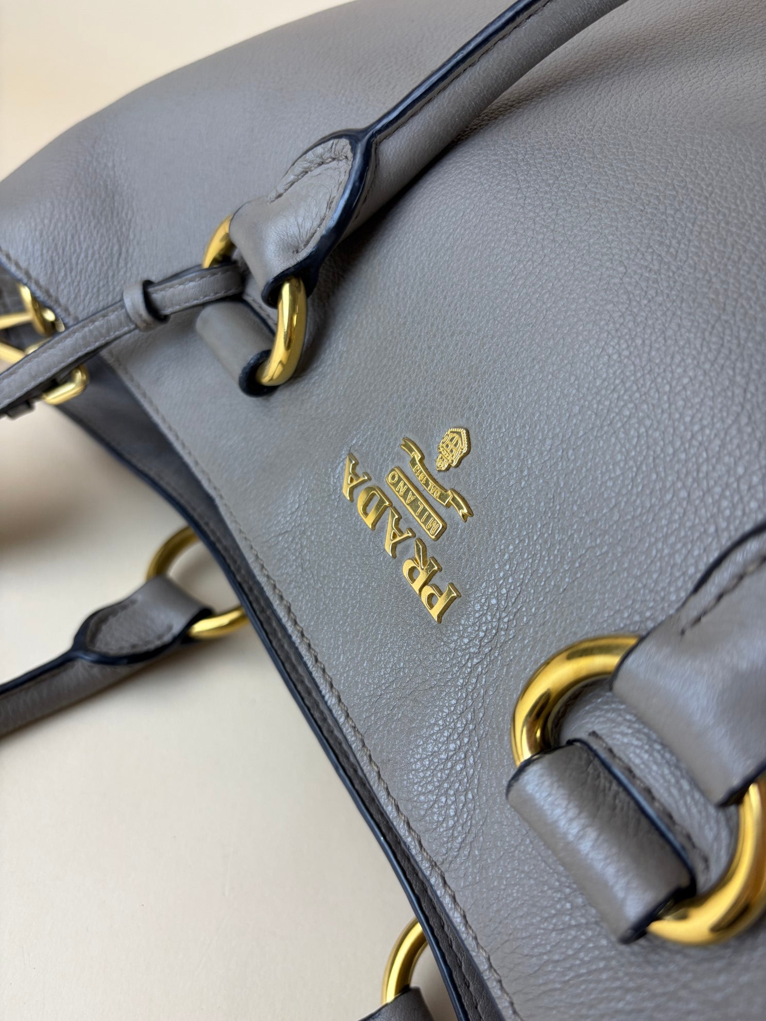 Prada vitello phenix shopping bag