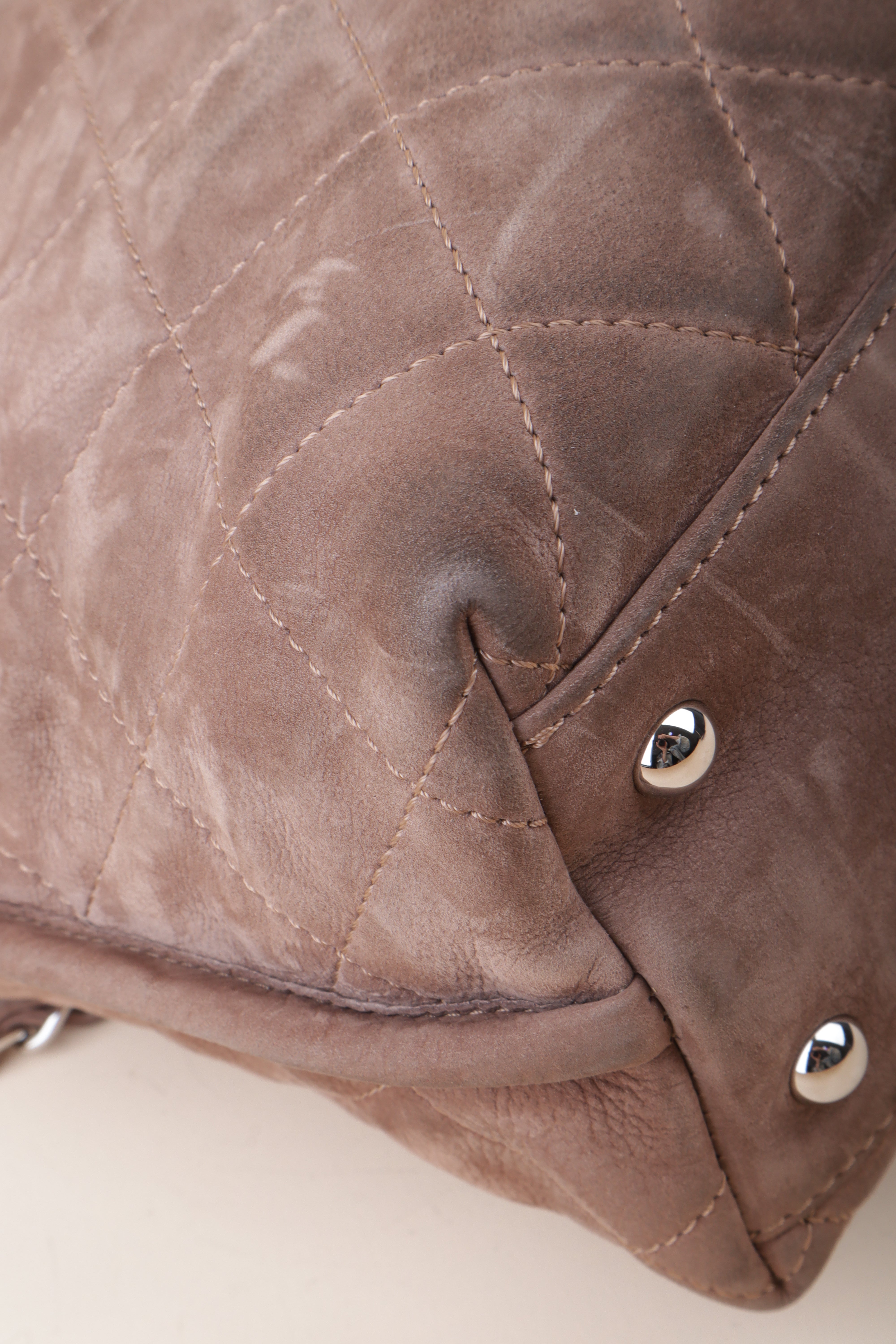 Chanel Brown Large French Riviera Hobo Shoulder Bag