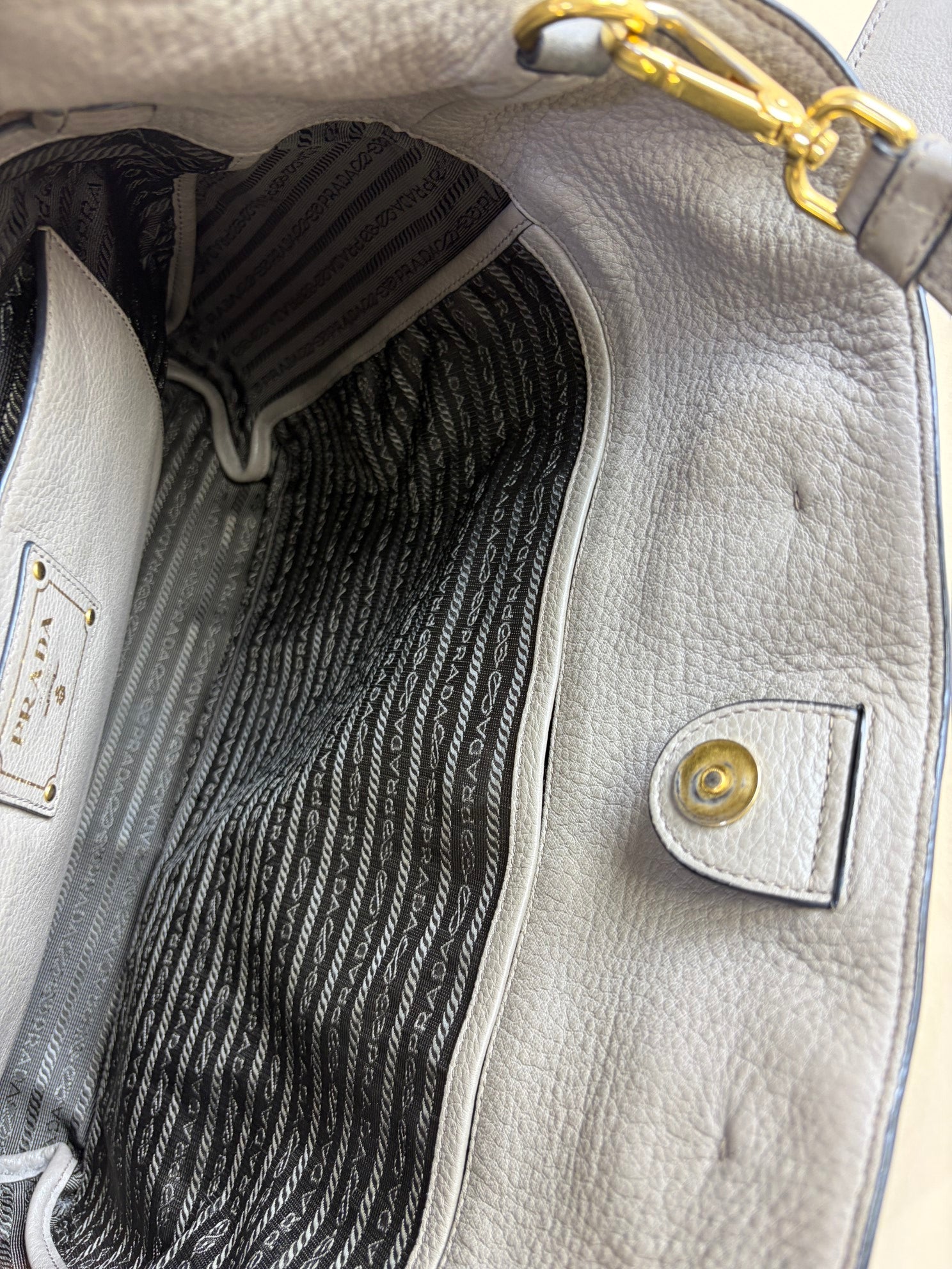 Prada vitello phenix shopping bag