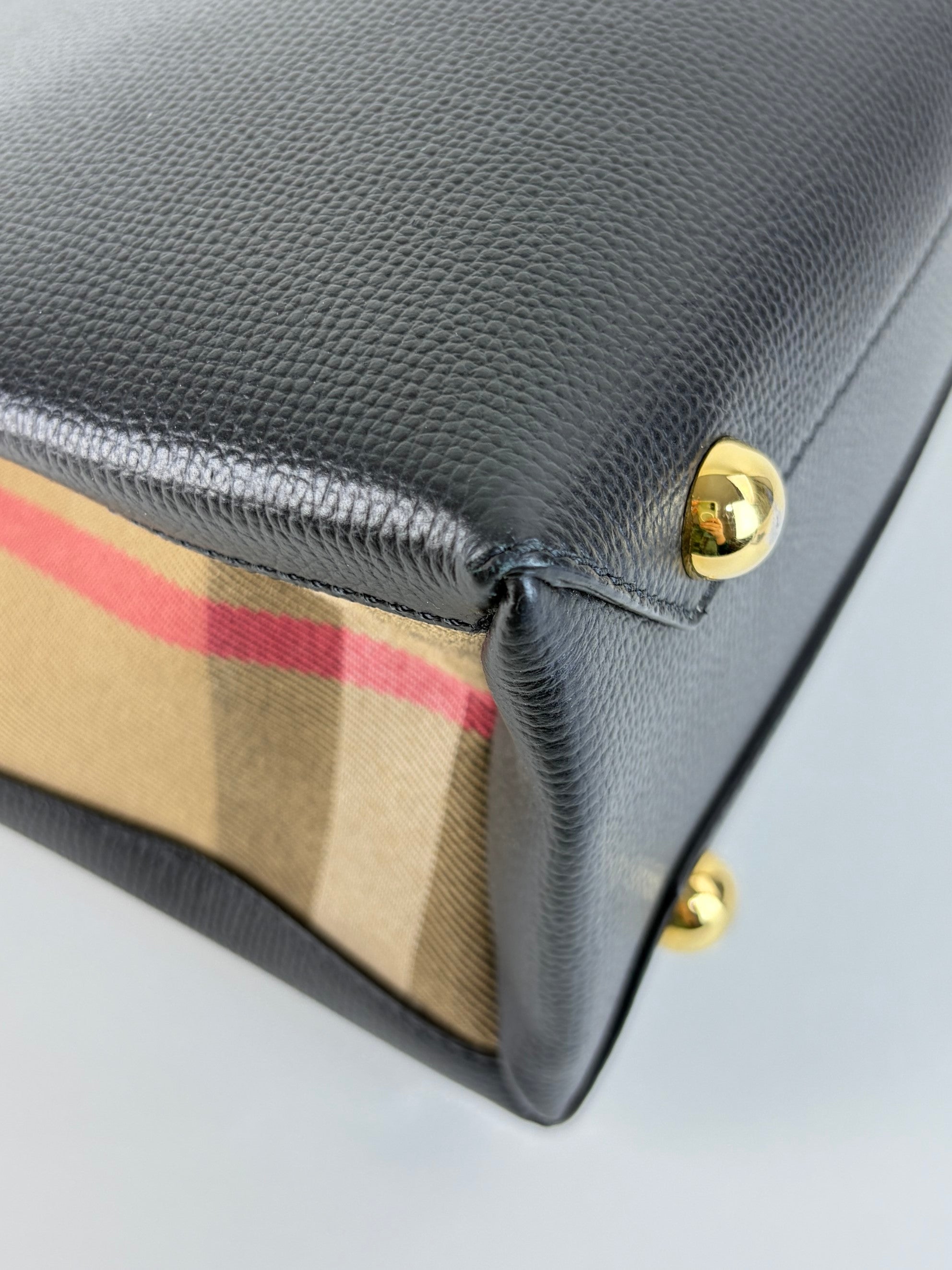 Burberry black Banner small tote Bag