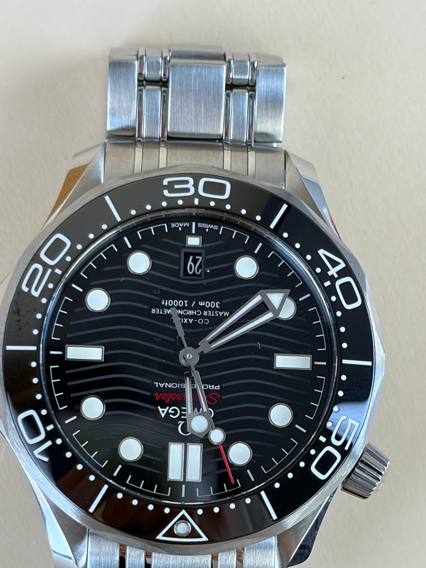 Omega Ted On Steel Master Diver 300m Watch
