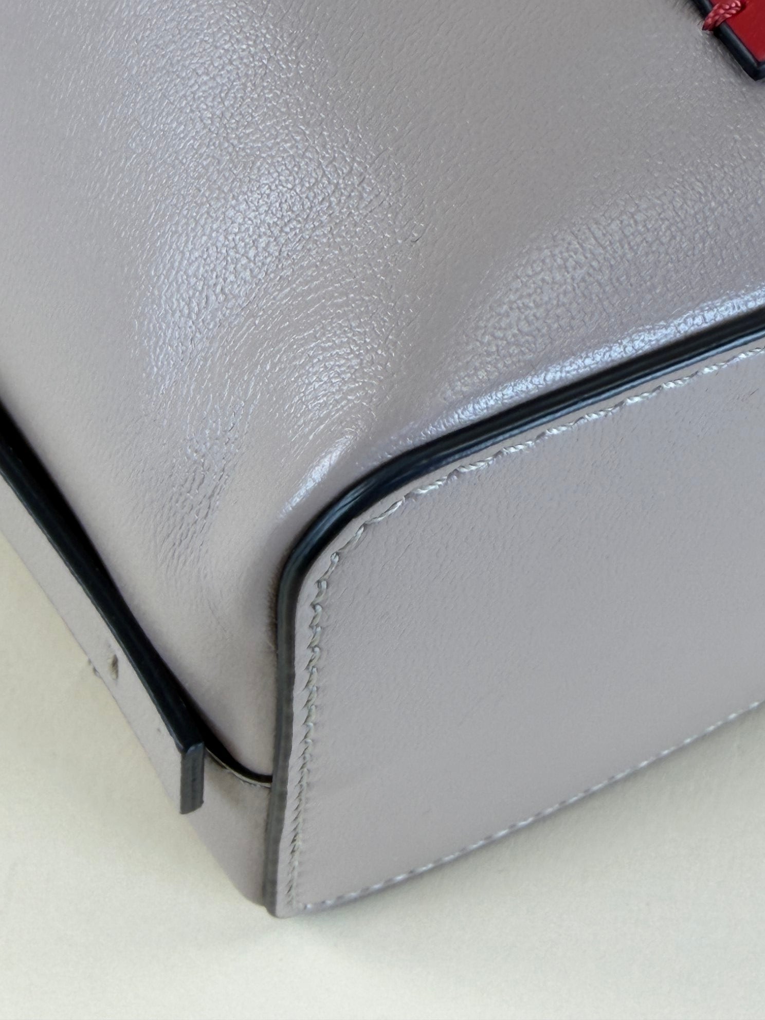 Valentino Nude Vlogo Walk Bucket Bag with Strap