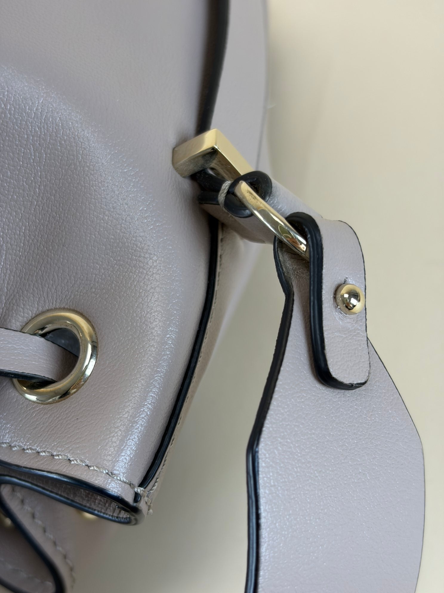 Valentino Nude Vlogo Walk Bucket Bag with Strap