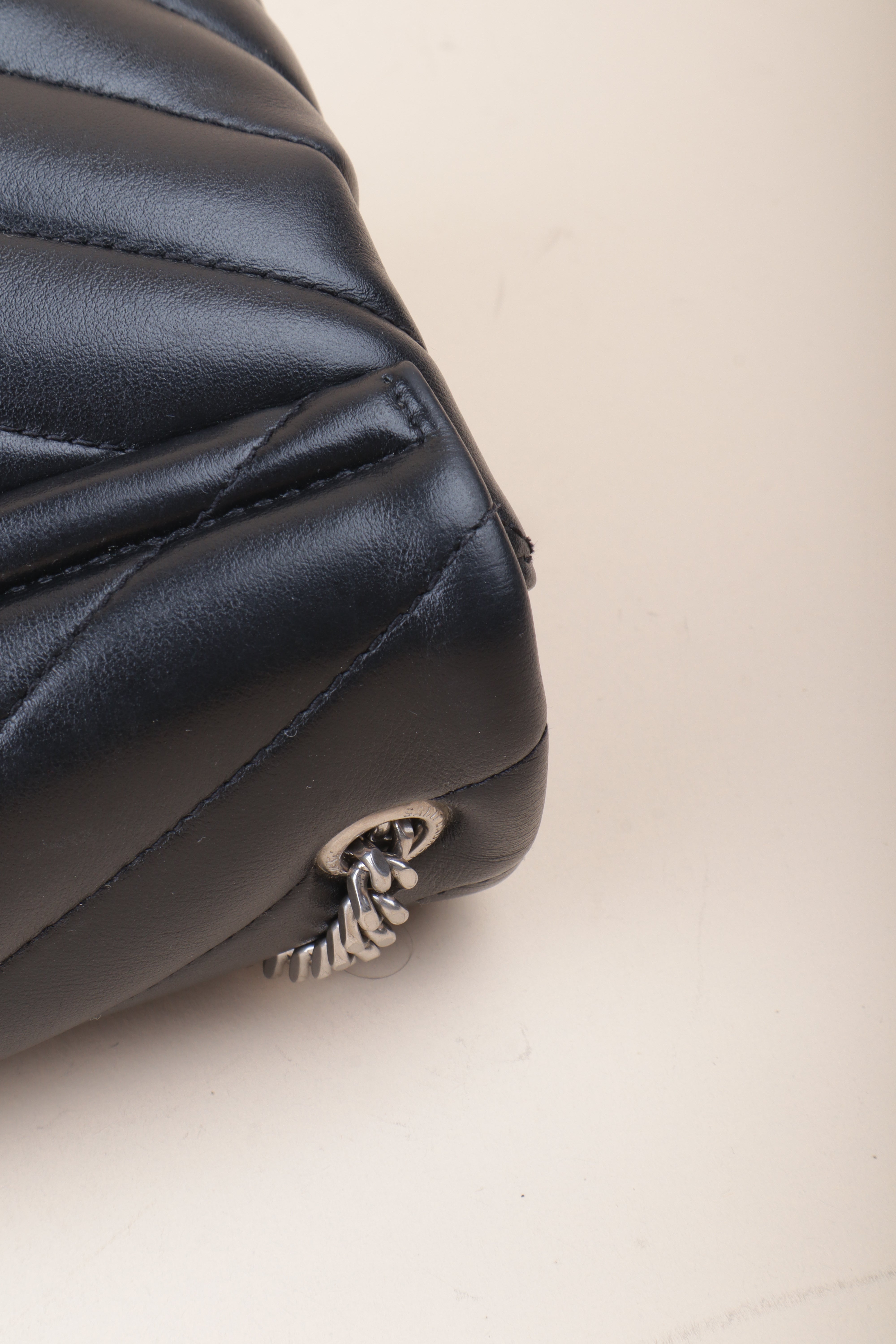 YSL Black Loulou Small Crossbody Bag