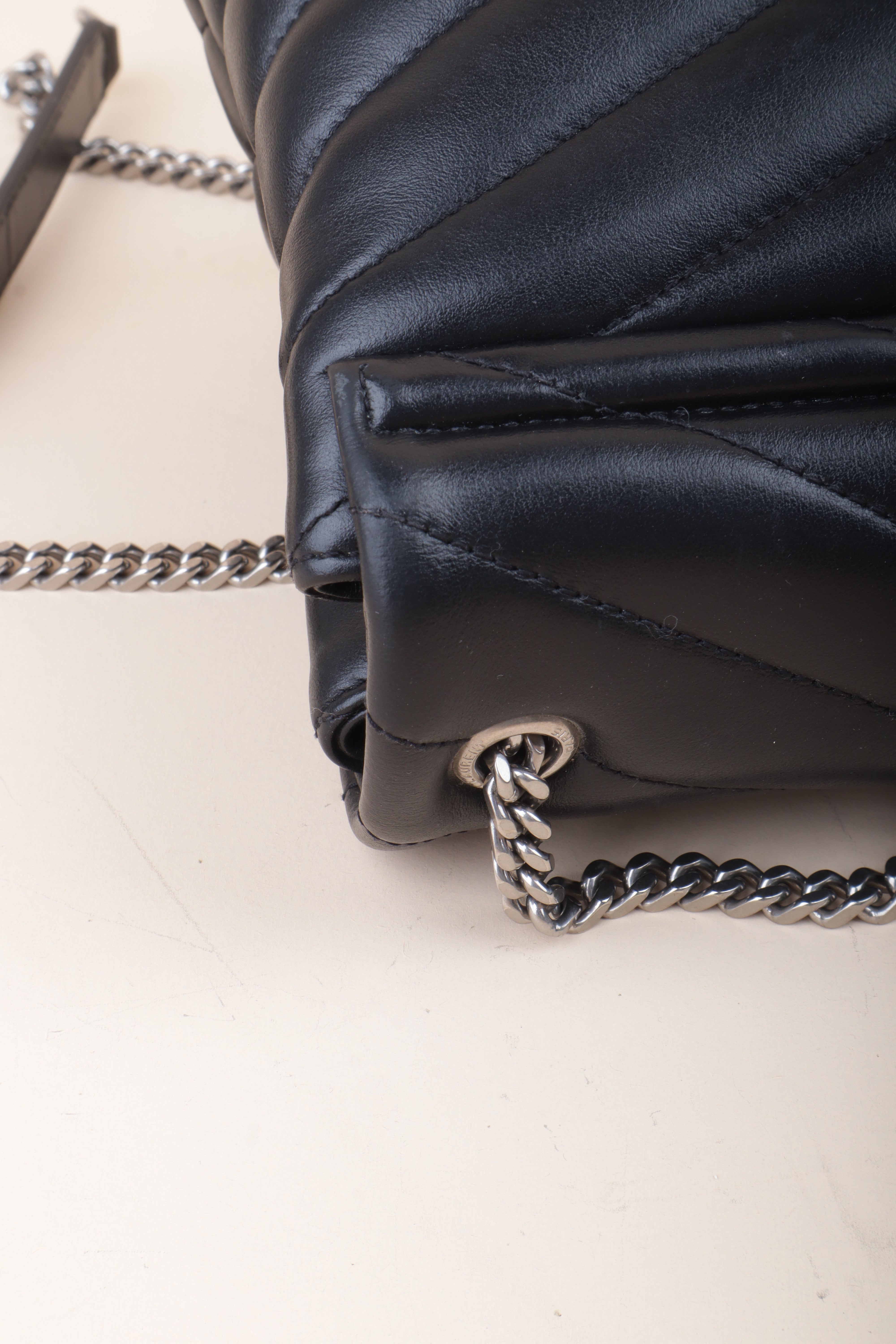YSL Black Loulou Small Crossbody Bag