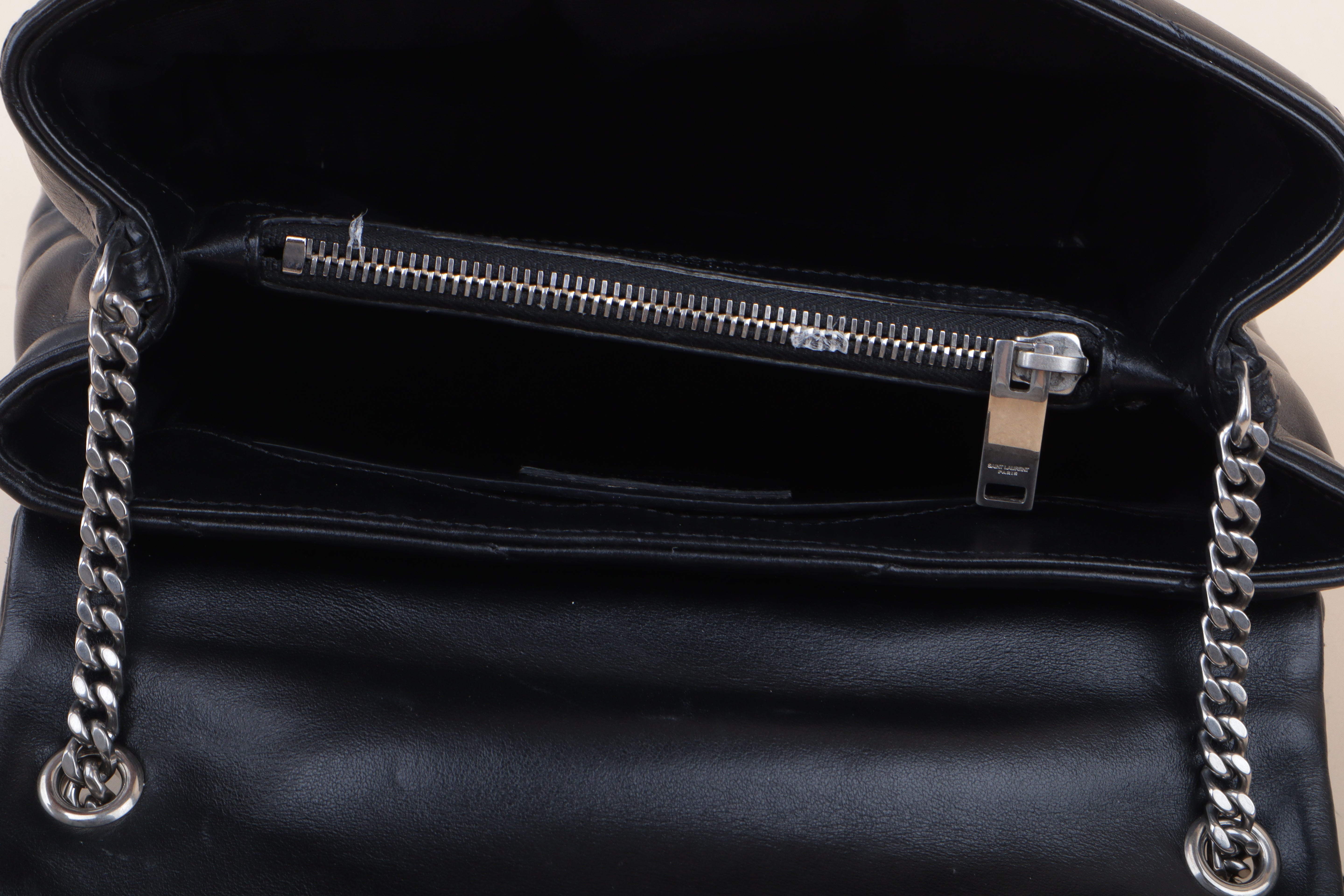 YSL Black Loulou Small Crossbody Bag