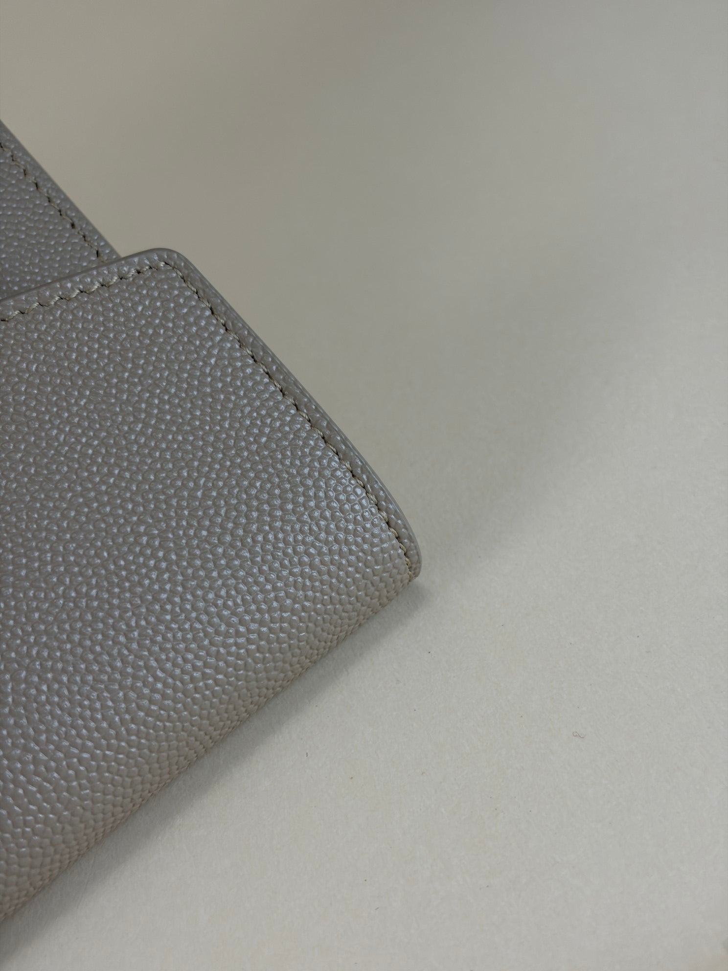 YSL Beige Uptown Pouch