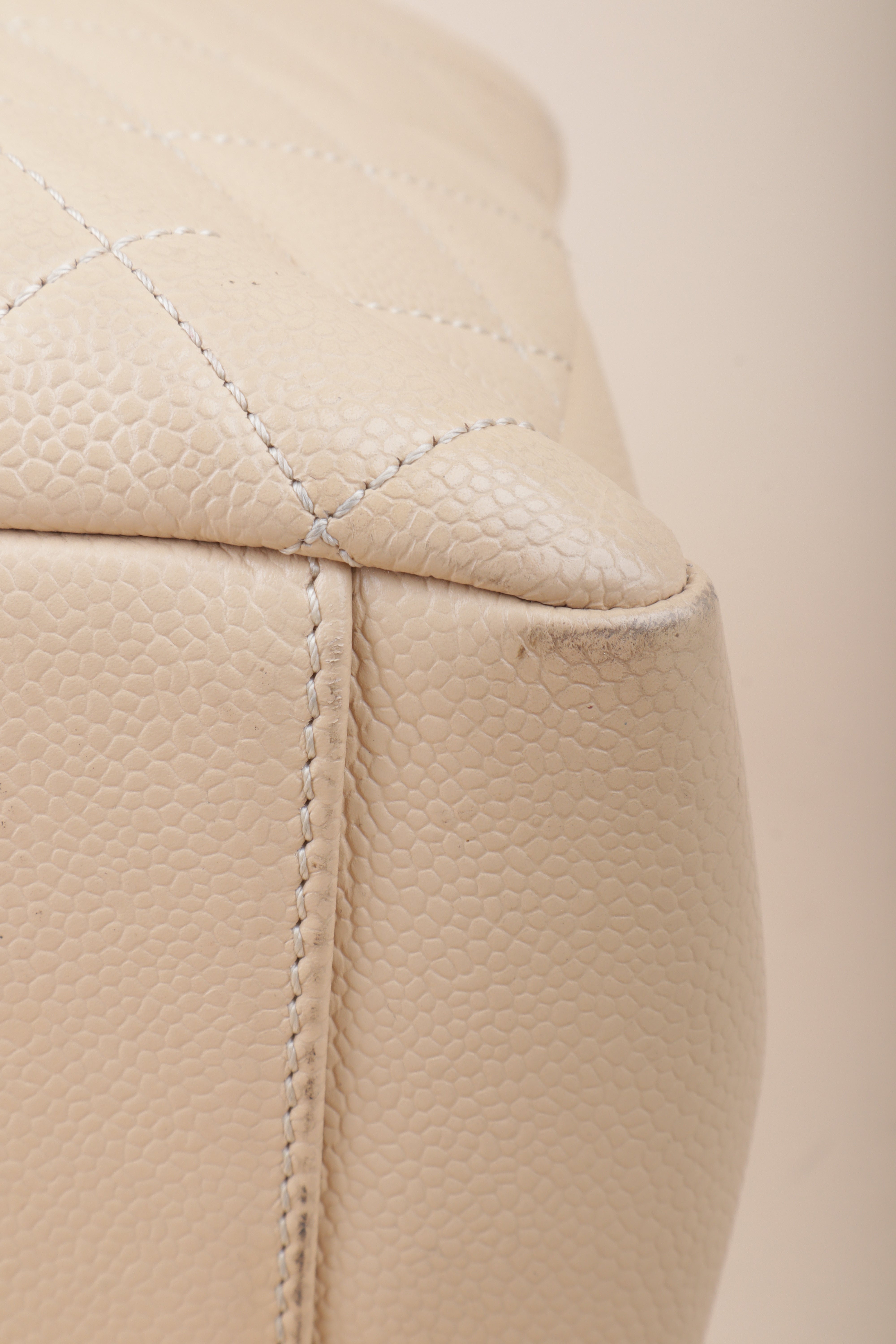 Chanel Beige GST Quilted Tote Bag