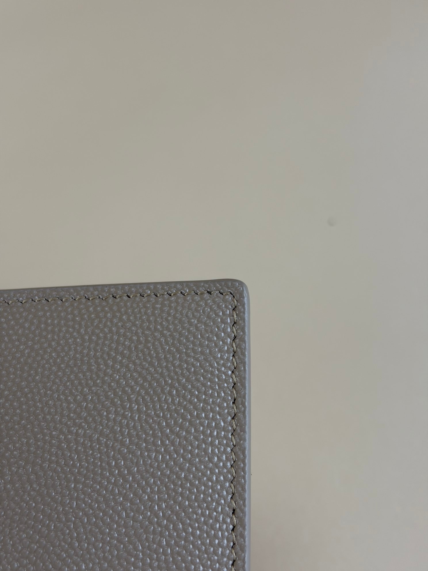 YSL Beige Uptown Pouch