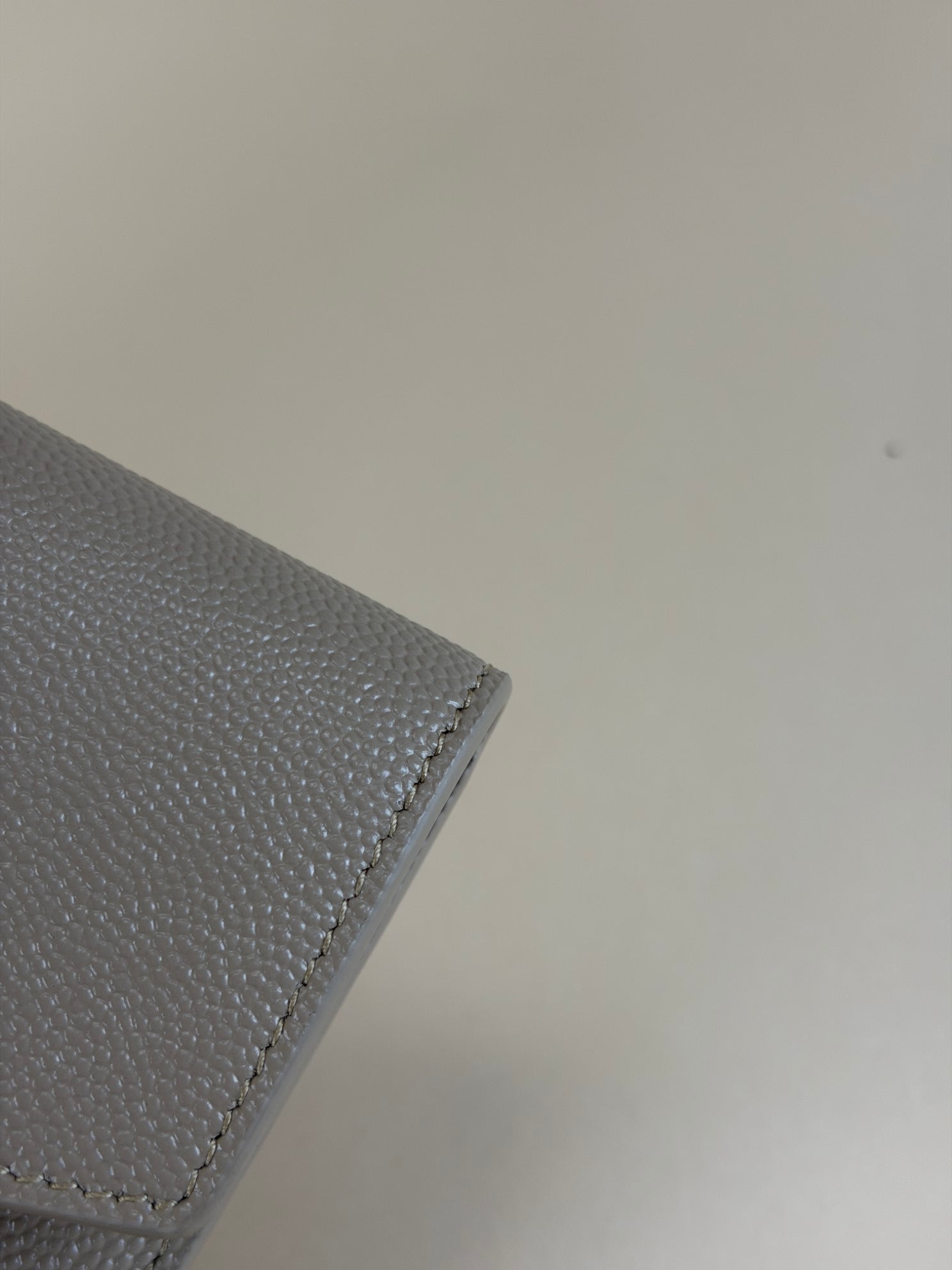 YSL Beige Uptown Pouch