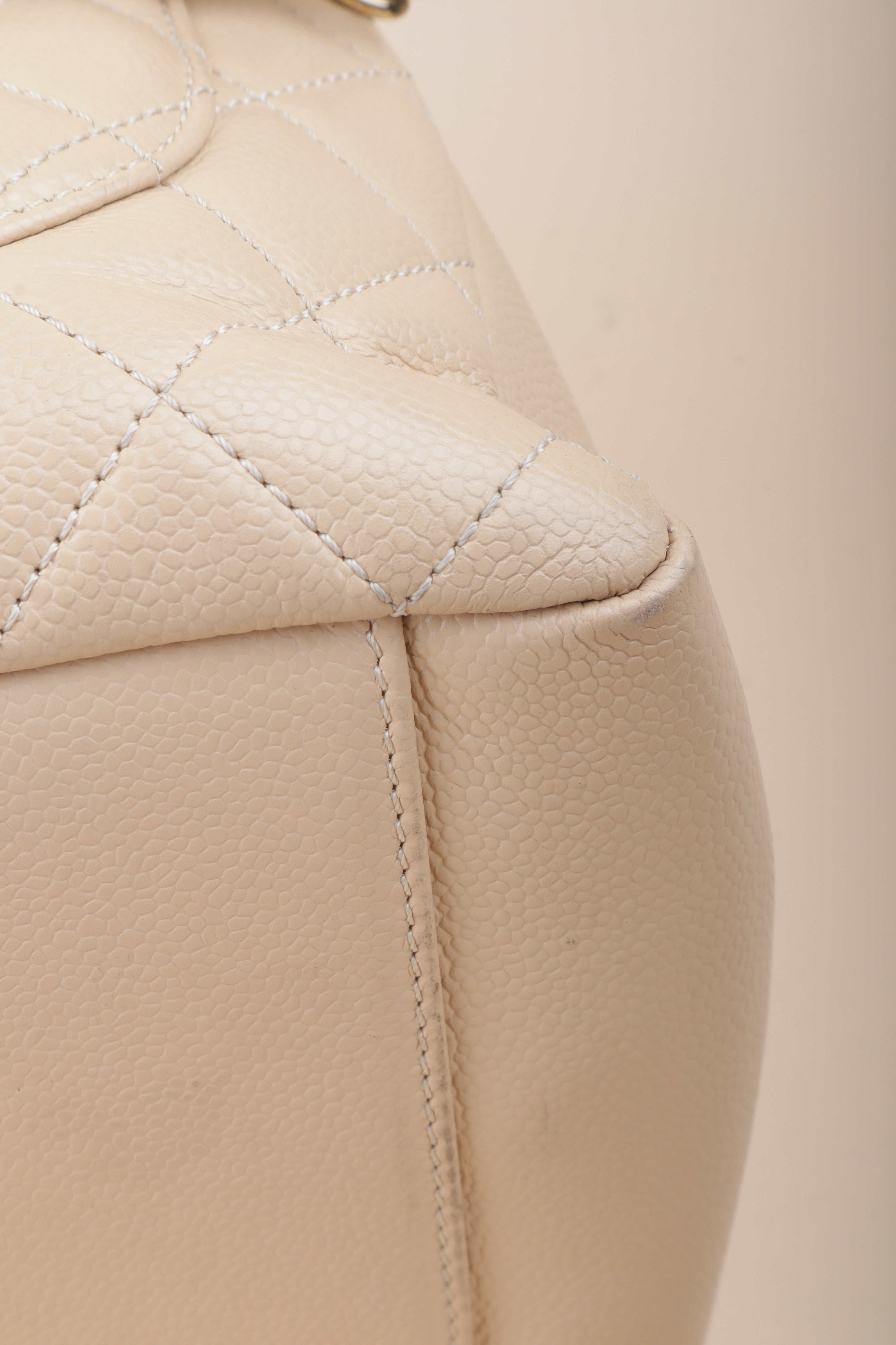 Chanel Beige GST Quilted Tote Bag