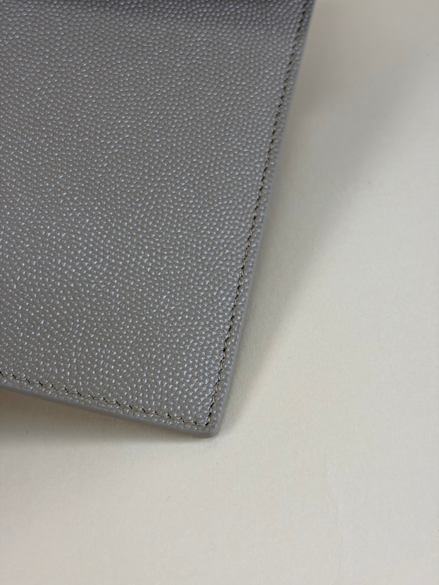 YSL Beige Uptown Pouch