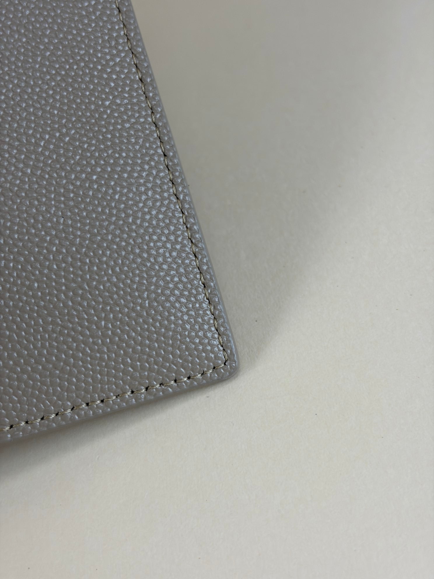 YSL Beige Uptown Pouch