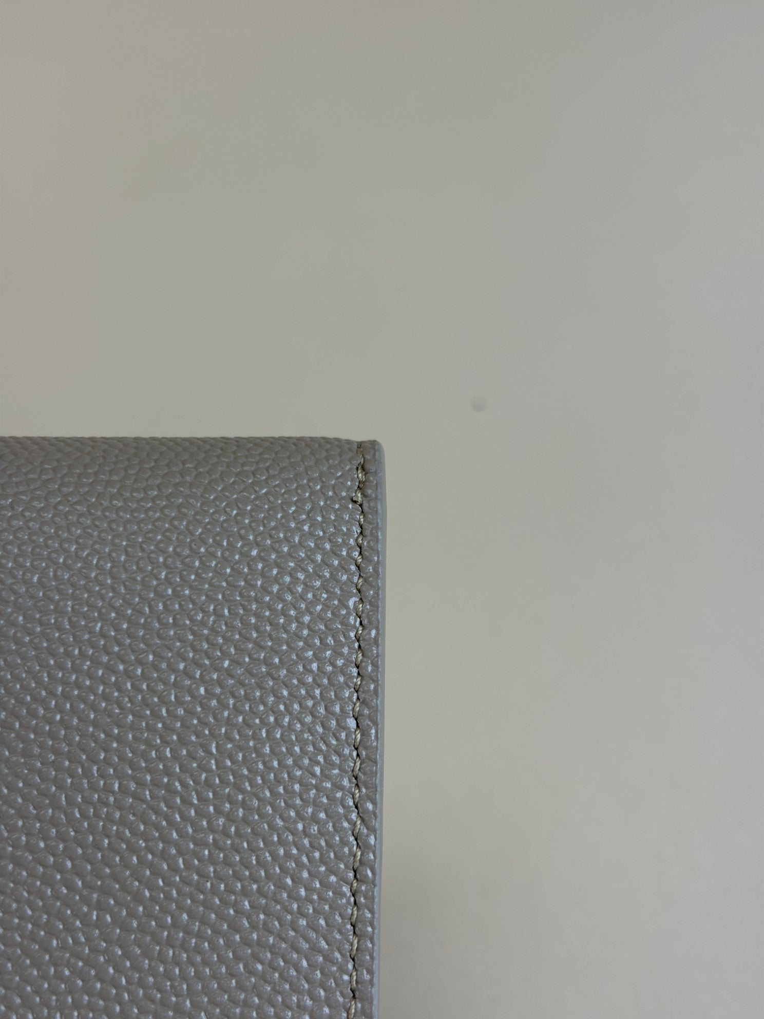 YSL Beige Uptown Pouch