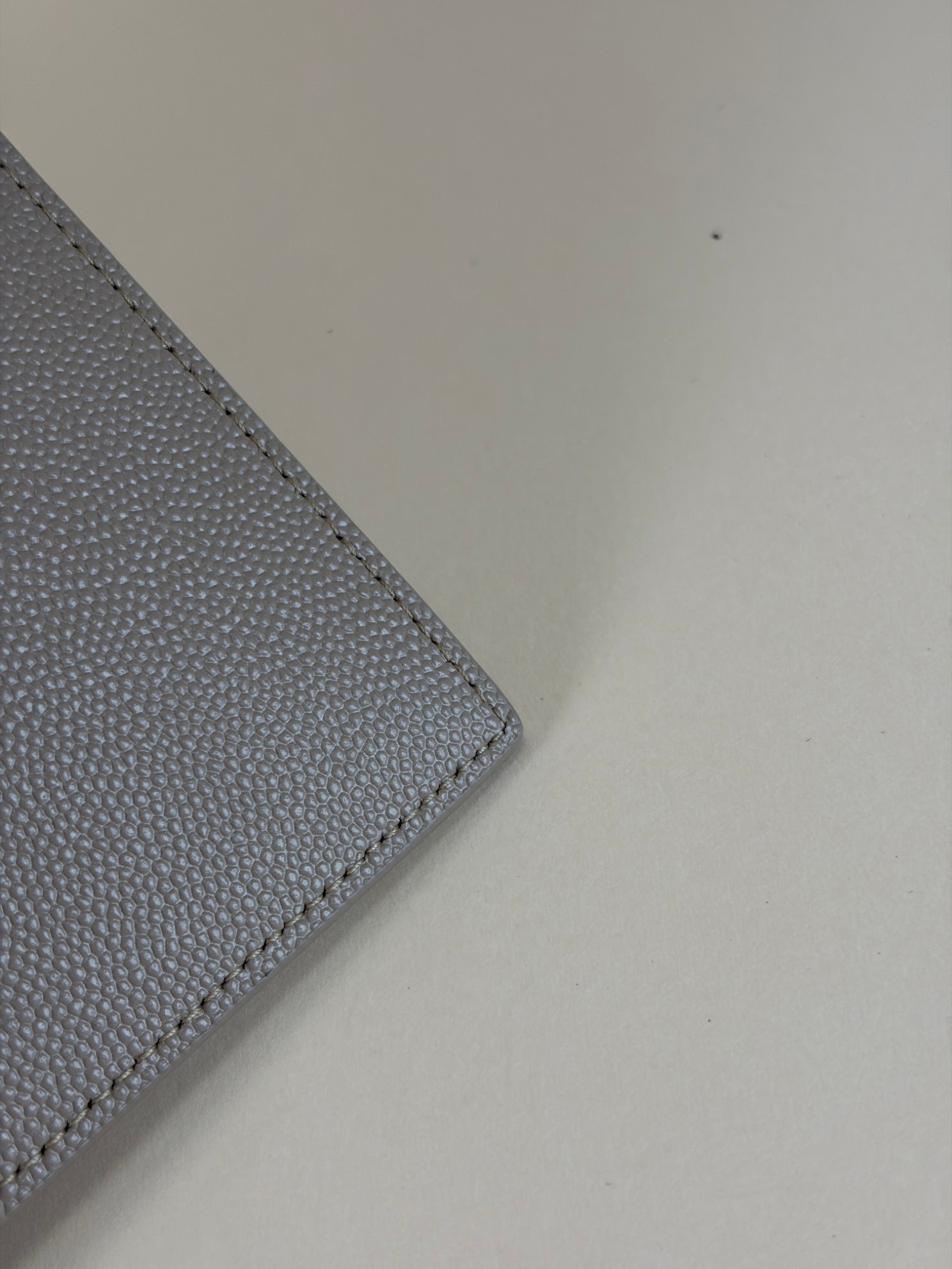 YSL Beige Uptown Pouch