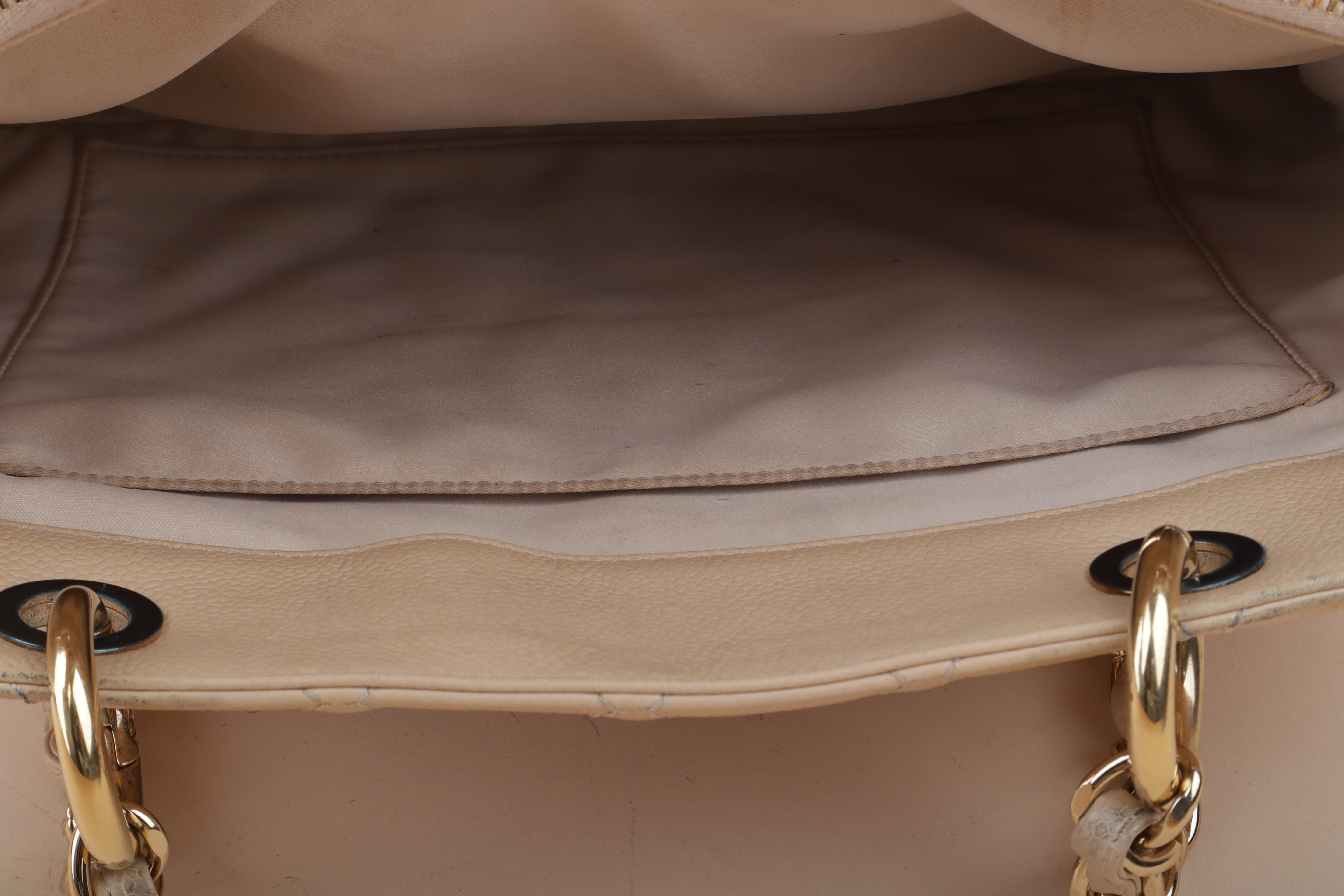 Chanel Beige GST Quilted Tote Bag