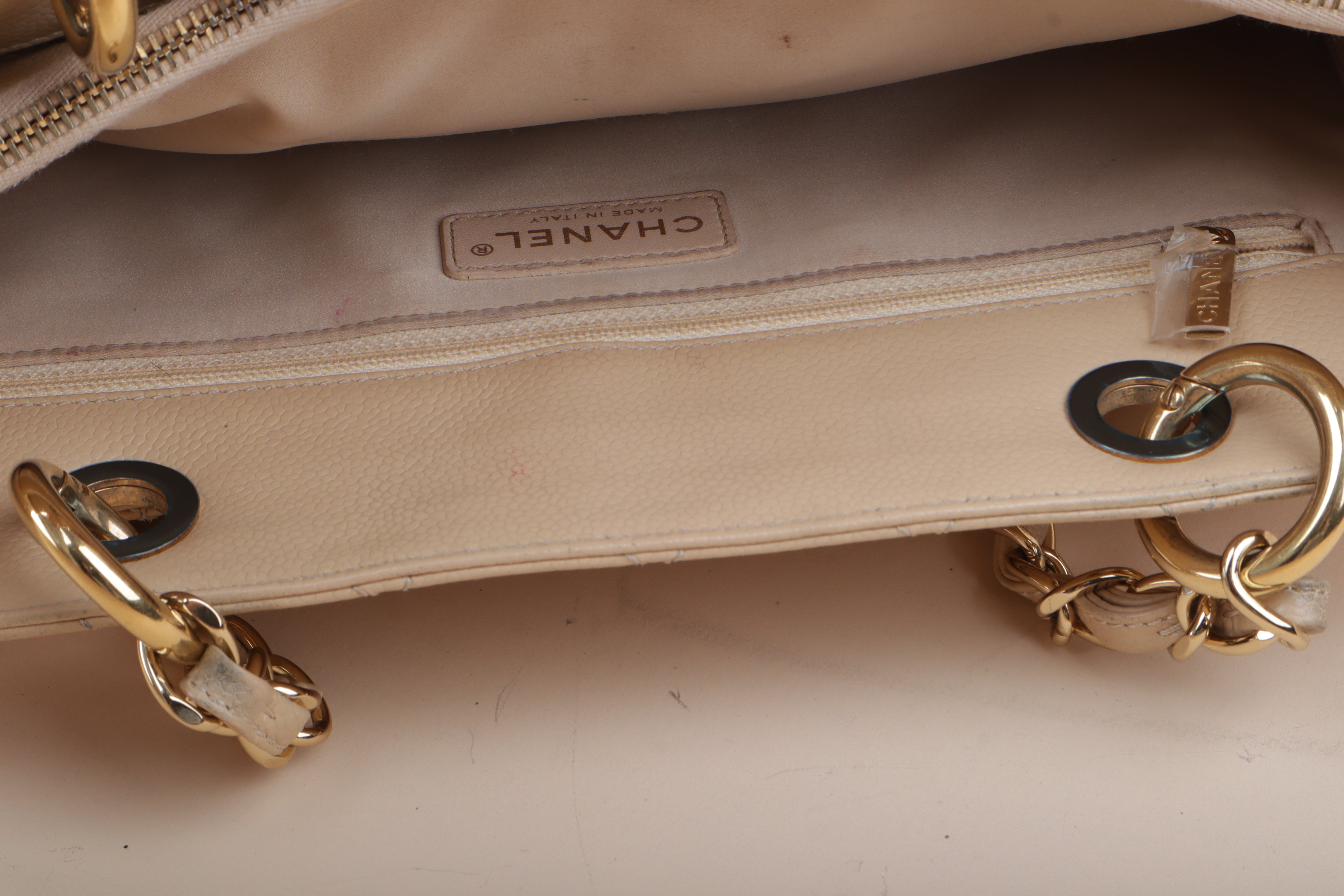 Chanel Beige GST Quilted Tote Bag