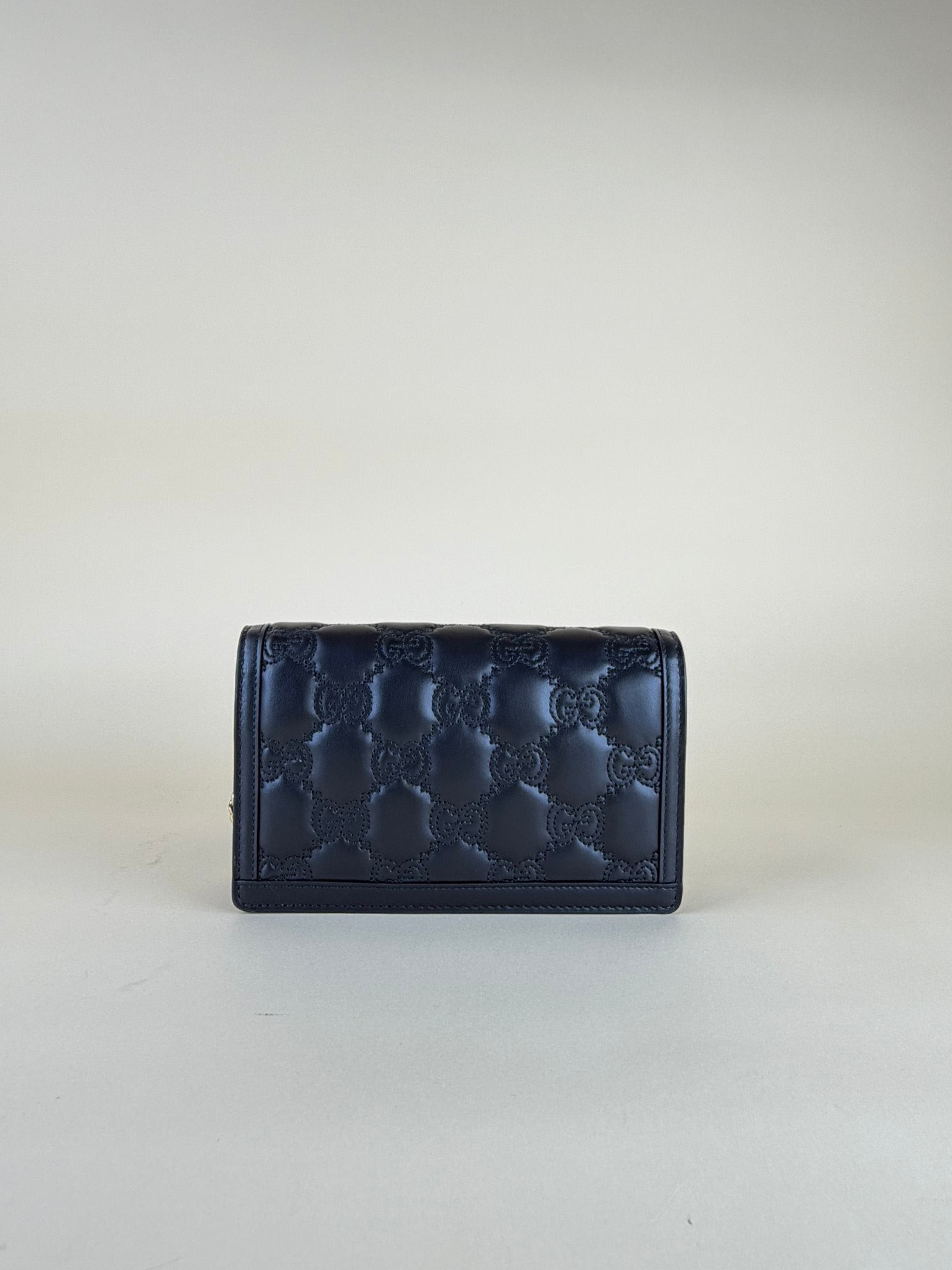 Gucci Black GG Matelasse Bag with Chains