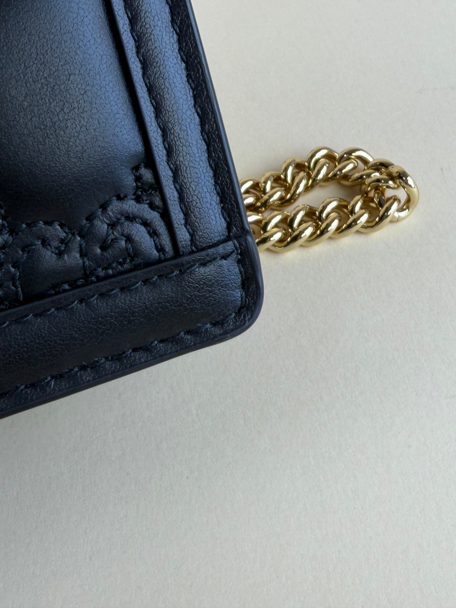 Gucci Black GG Matelasse Bag with Chains