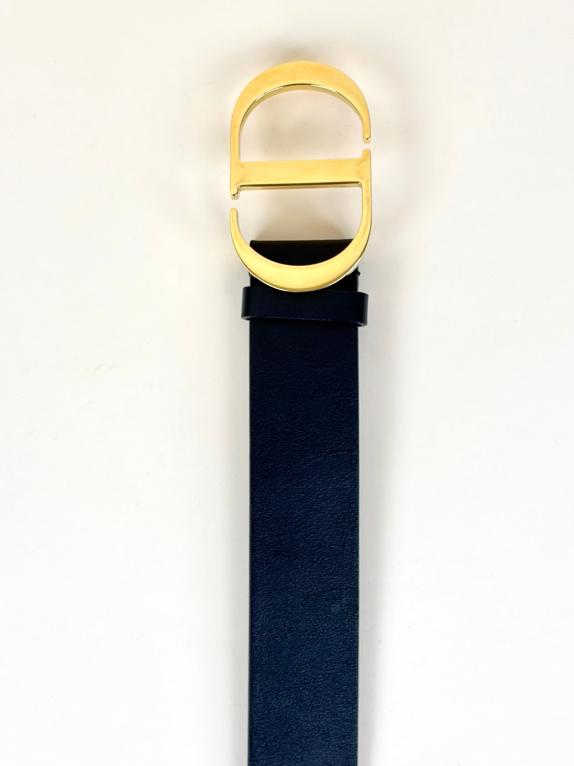 Christian Dior Black 30 Montaigne 35mm Belt
