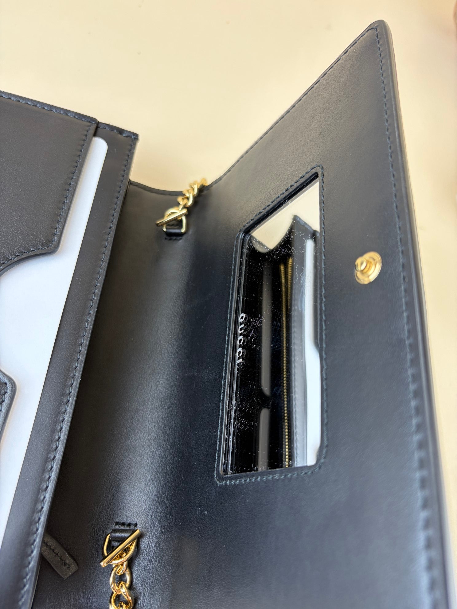 Gucci Black GG Matelasse Bag with Chains