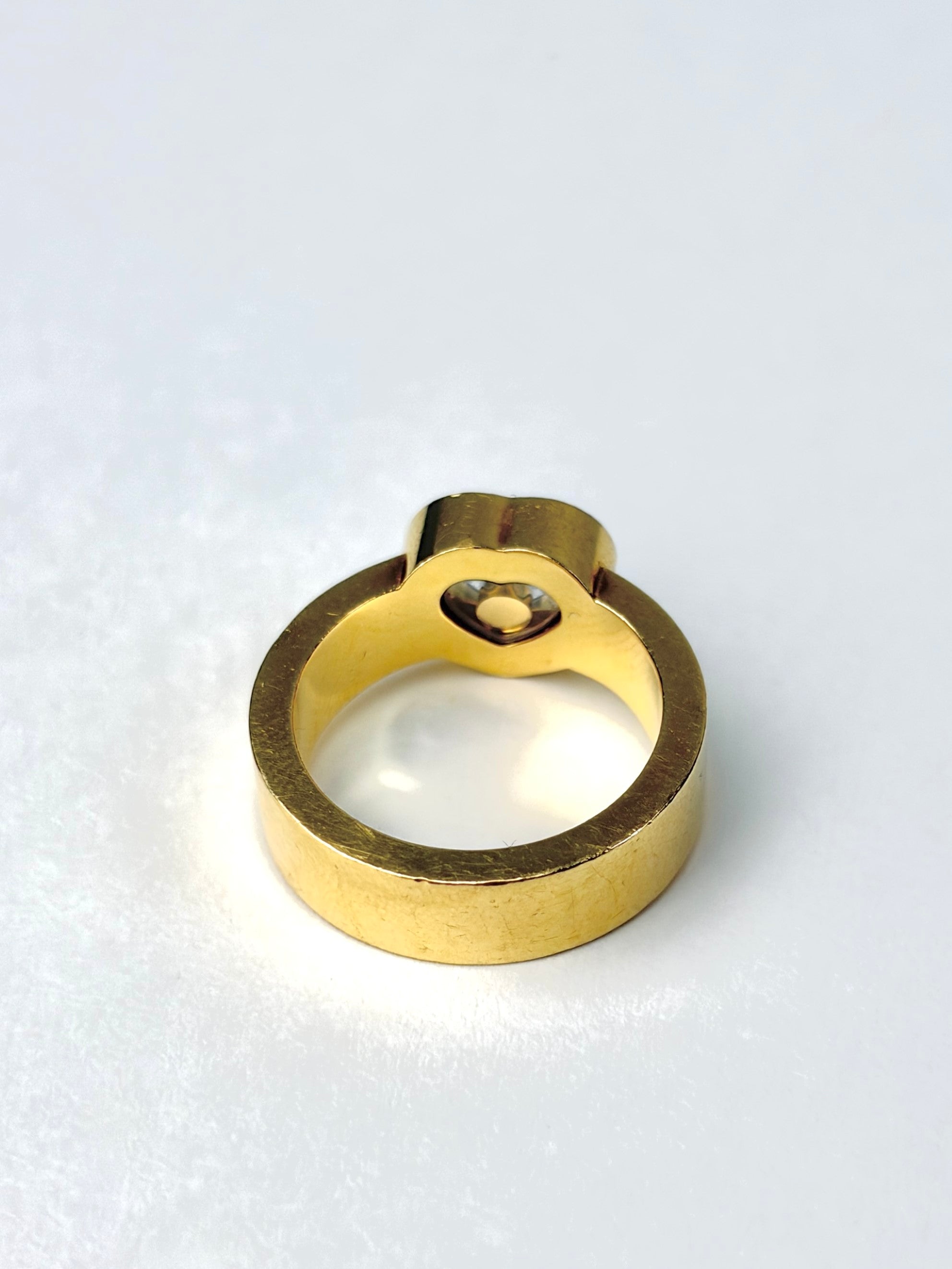 Chopard happy diamonds heart cocktail 18K yellow gold ring 52