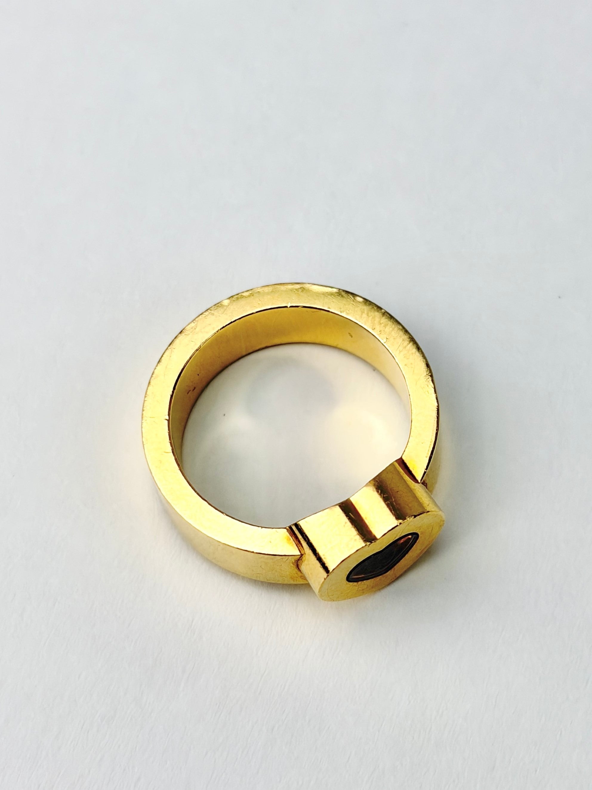 Chopard happy diamonds heart cocktail 18K yellow gold ring 52