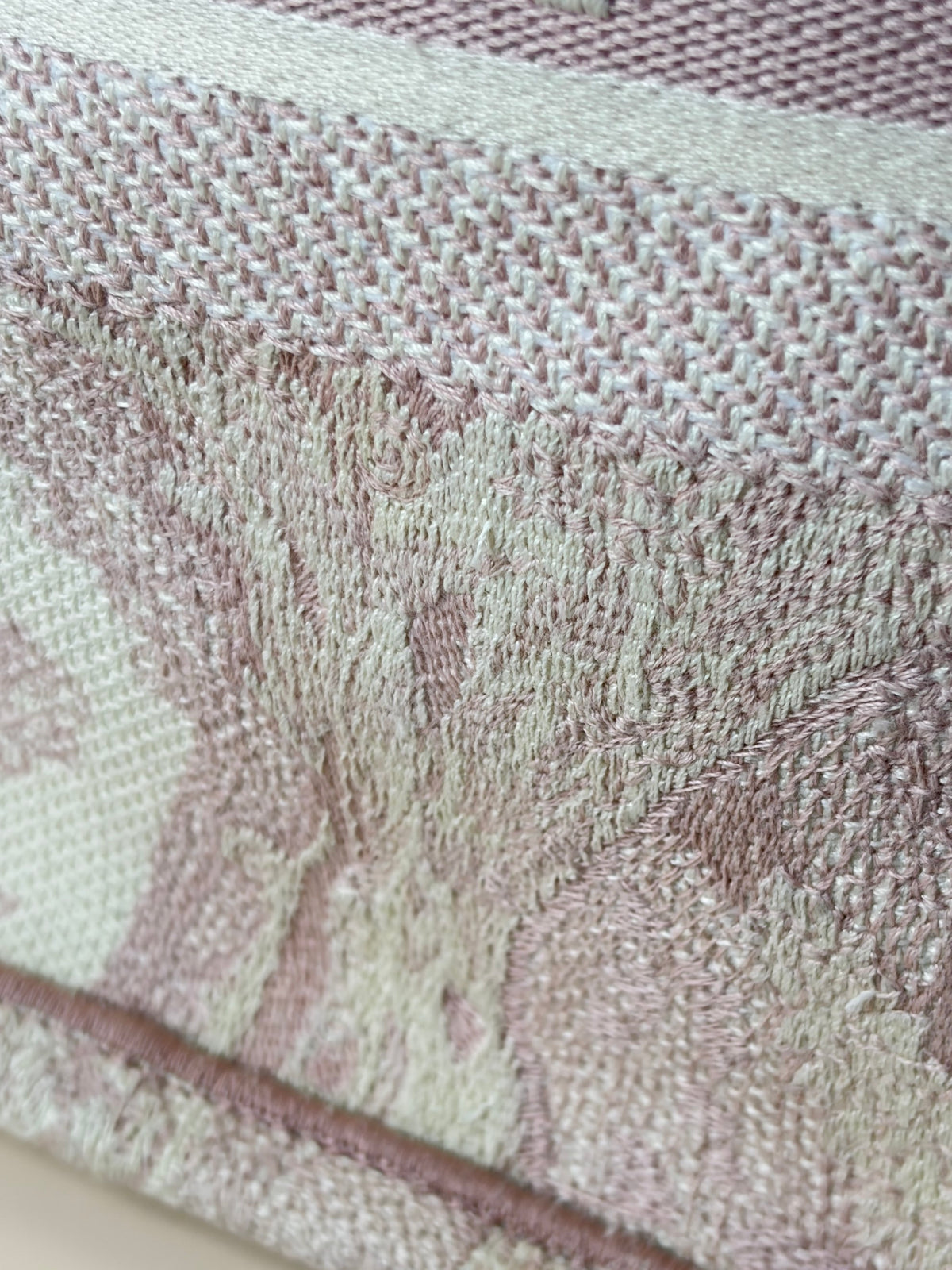 Christian Dior pink toile de Jouy reverse embroidery medium book tote bag