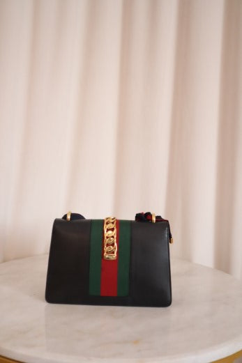 Gucci Black Sylvie Medium Bag